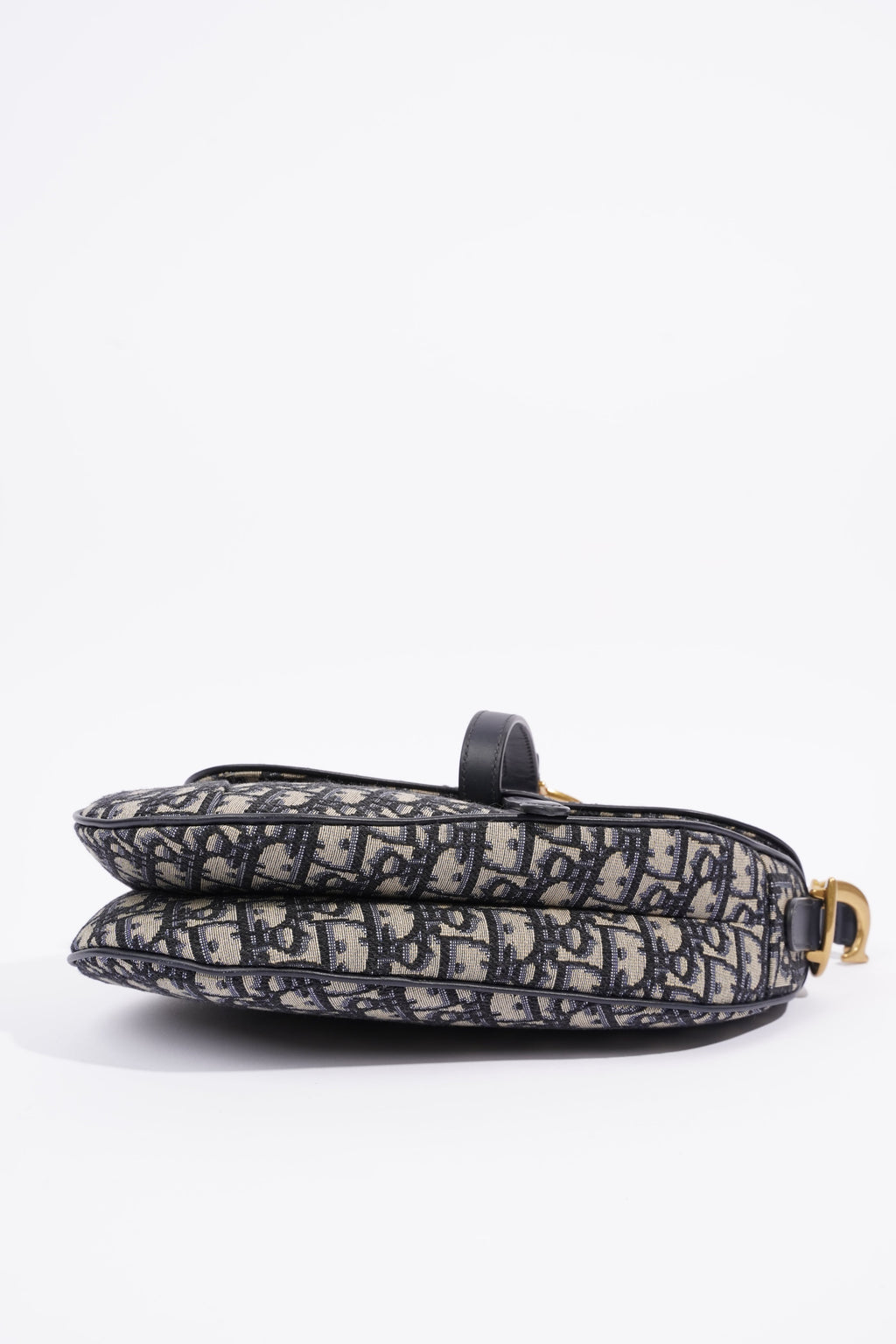 Christian Dior Womens Saddle Bag Oblique Canvas Medium