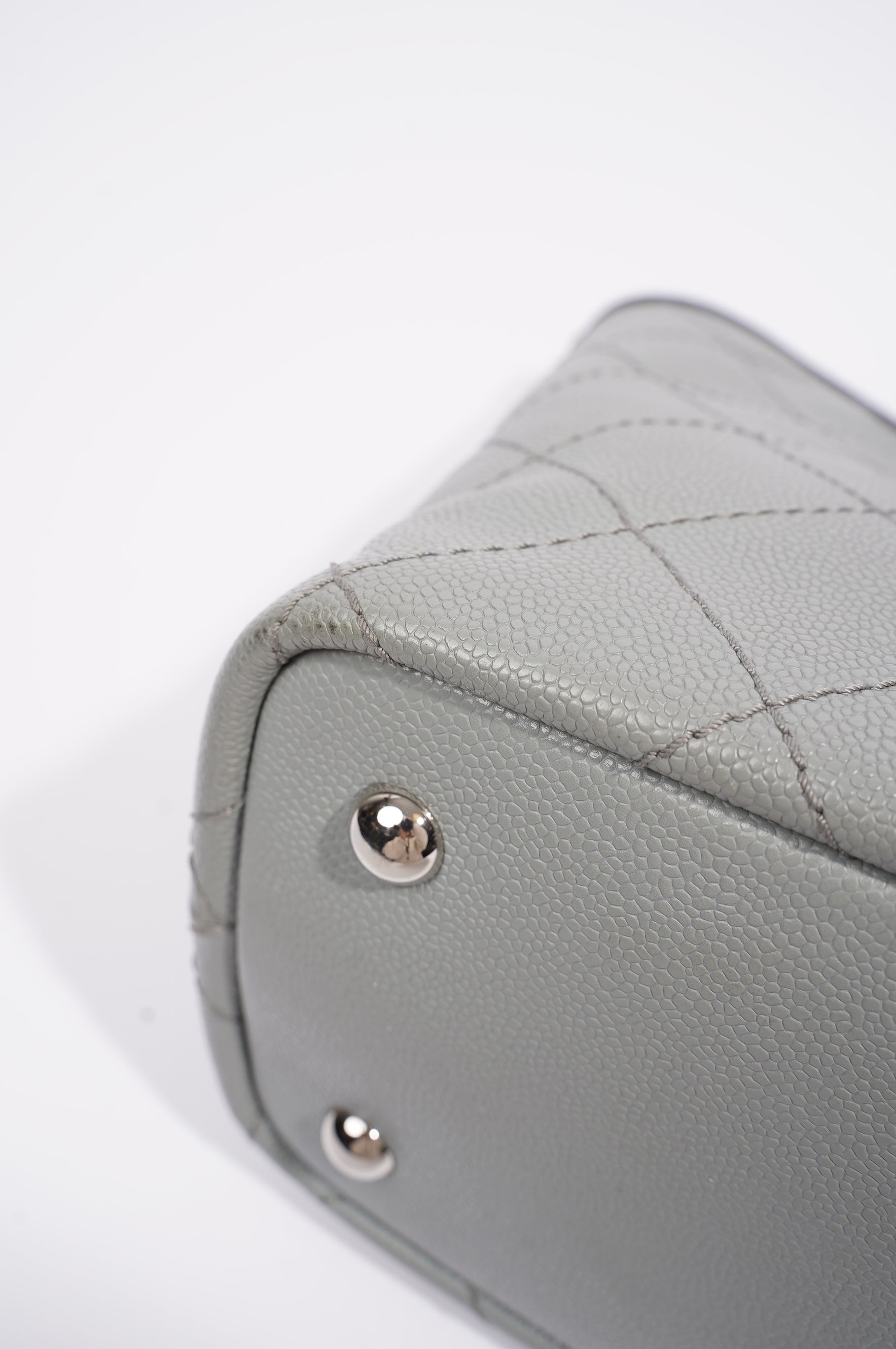 Chanel Womens Fever Shopping Tote Grey Caviar
