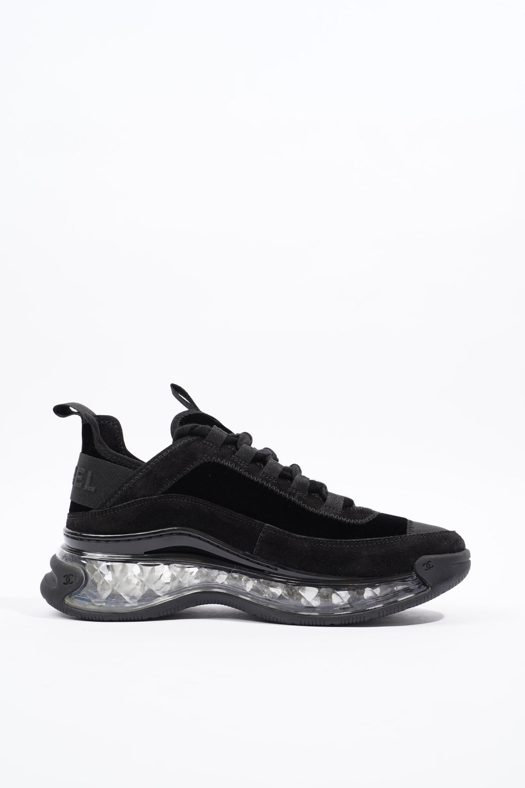 Chanel Womens CC Logo Black / Clear EU 36 / UK 3