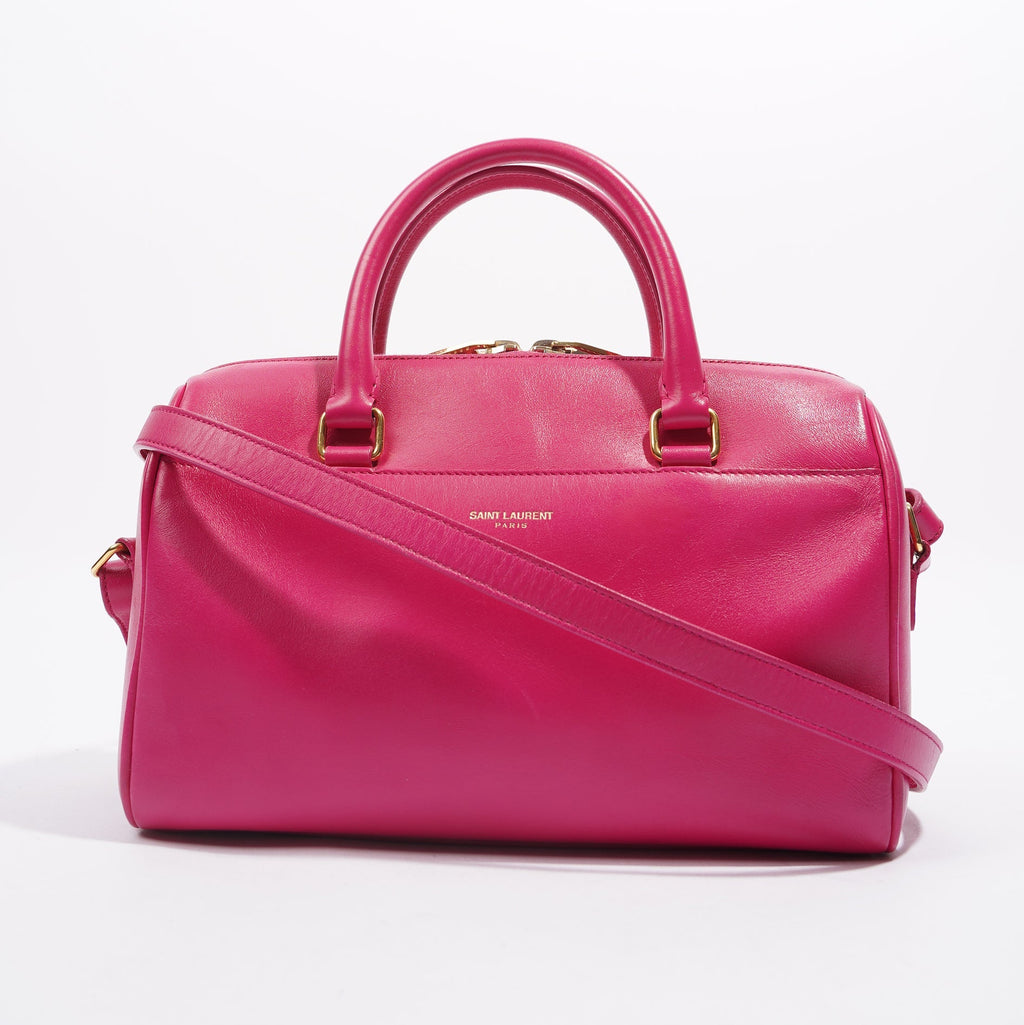 Saint Laurent Womens Duffle Bag Pink Leather Baby