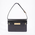Saint Laurent Manhattan Shoulder Bag Black Leather Small