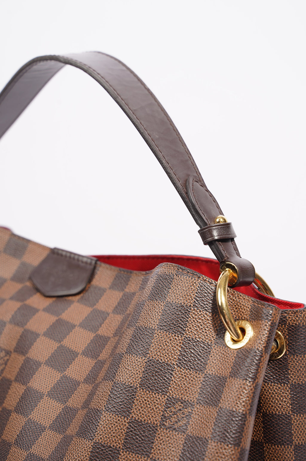 Louis Vuitton Womens Graceful Bag Damier Ebene Canvas MM