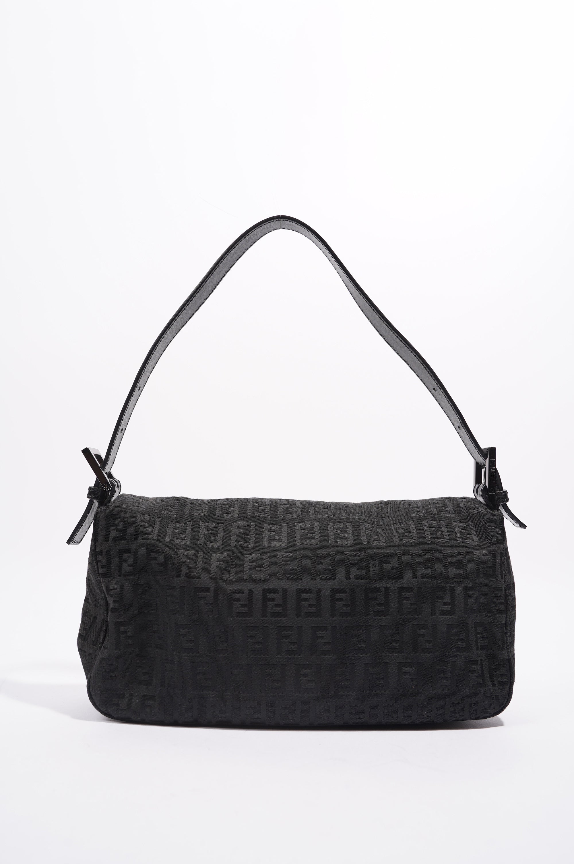 Fendi Womens Baguette Bag Black Small