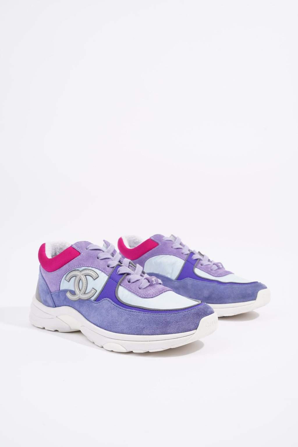 Chanel Womens CC Logo Trainer Purple / Pink EU 39 / UK 6