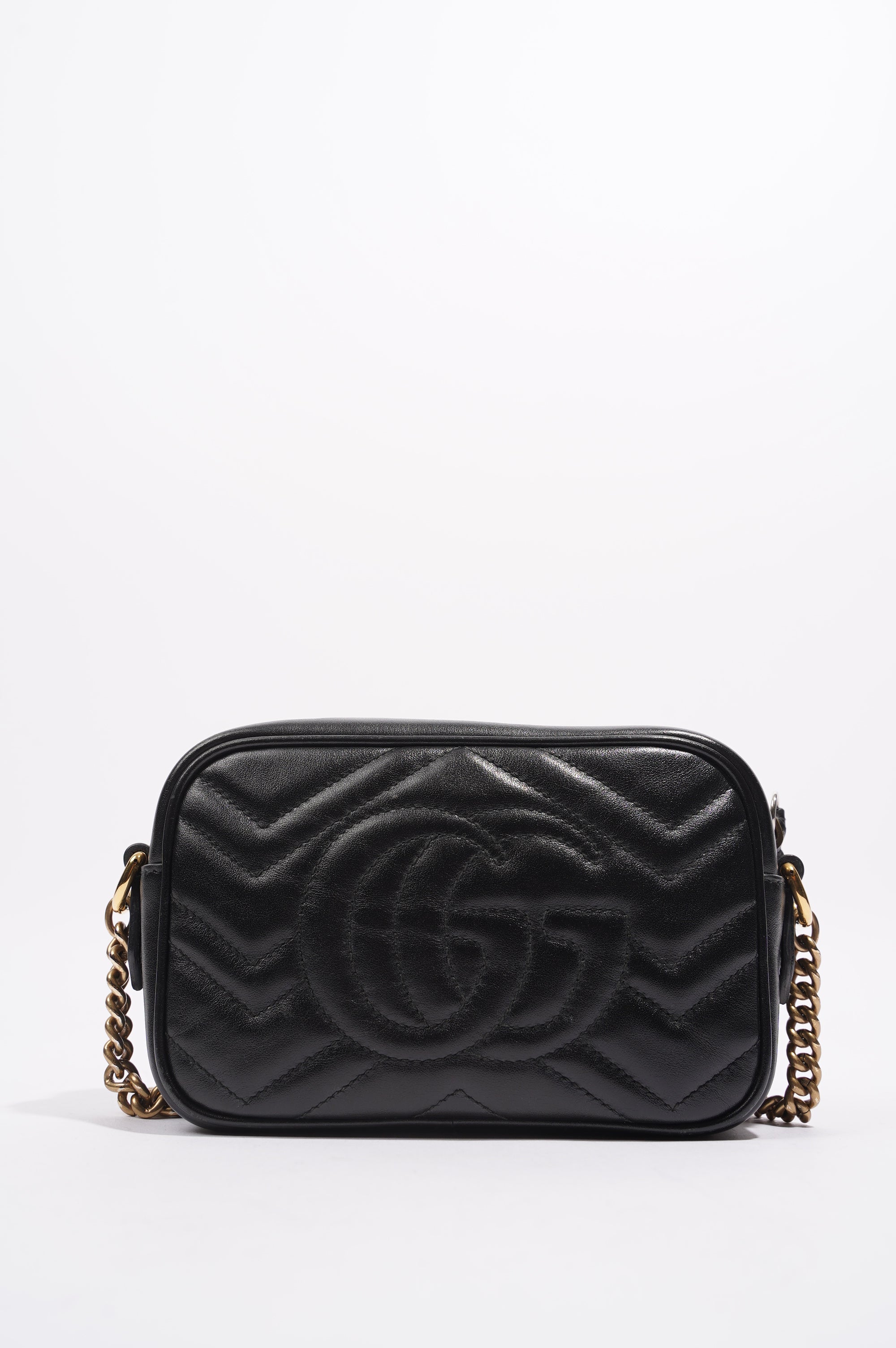 Gucci Womens GG Marmont Black Mini