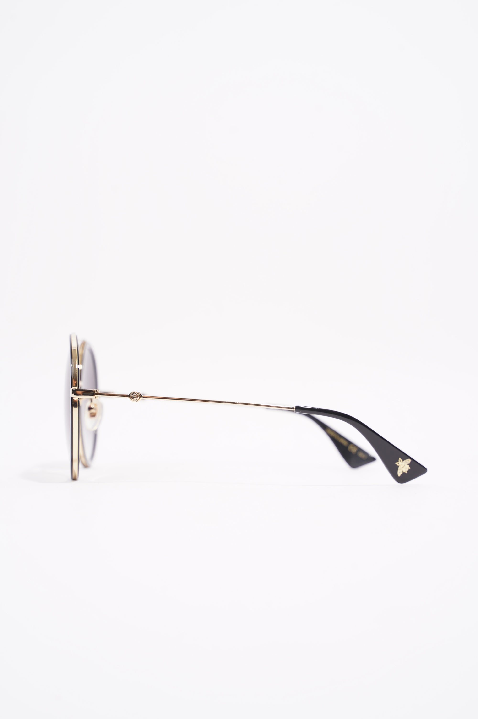 Gucci Womens GG0061S Sunglasses Black / Gold 140