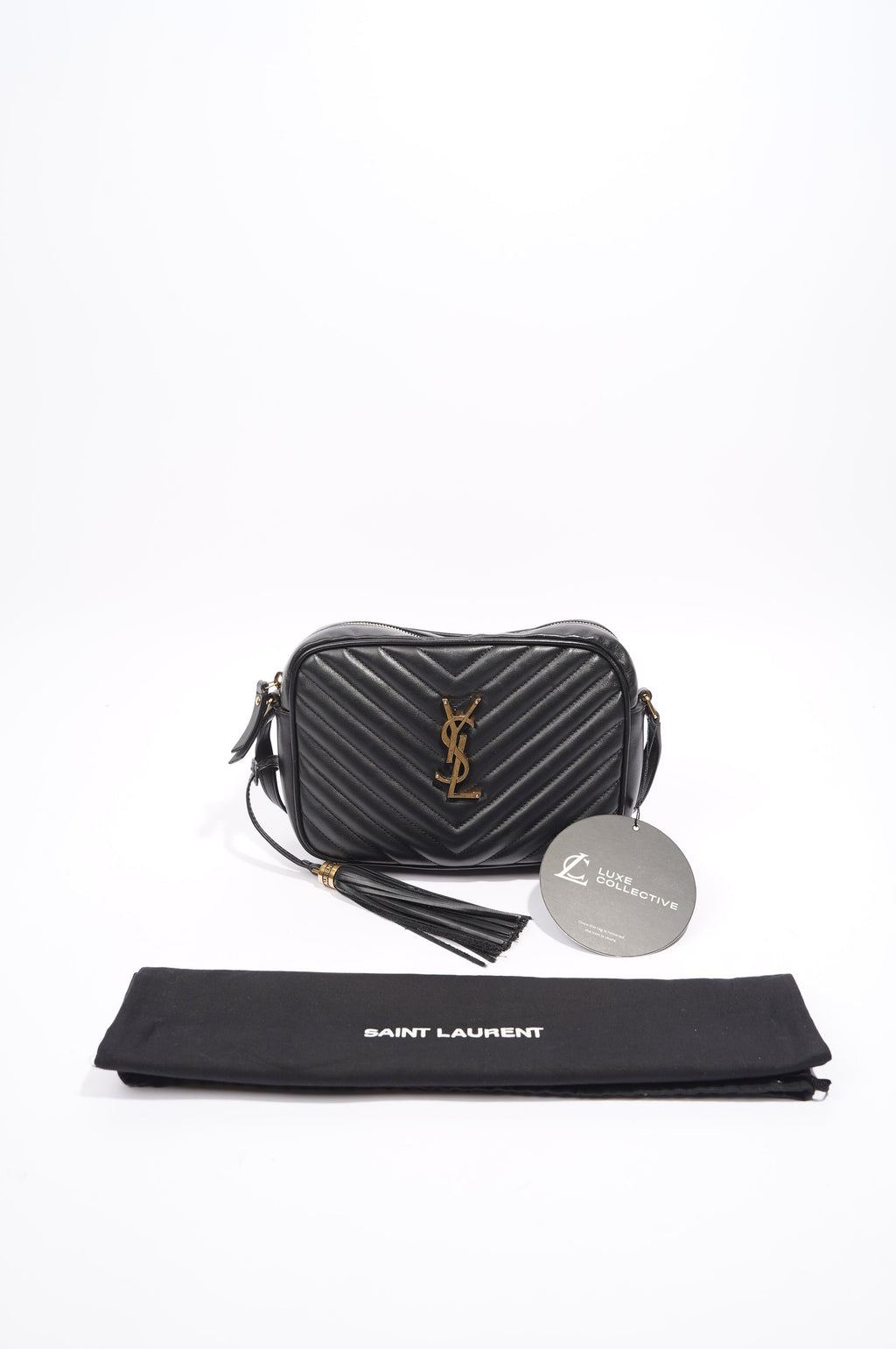 Saint Laurent Lou Camera Bag Black Leather Small