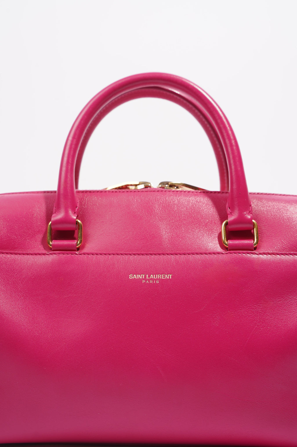 Saint Laurent Womens Duffle Bag Pink Leather Baby