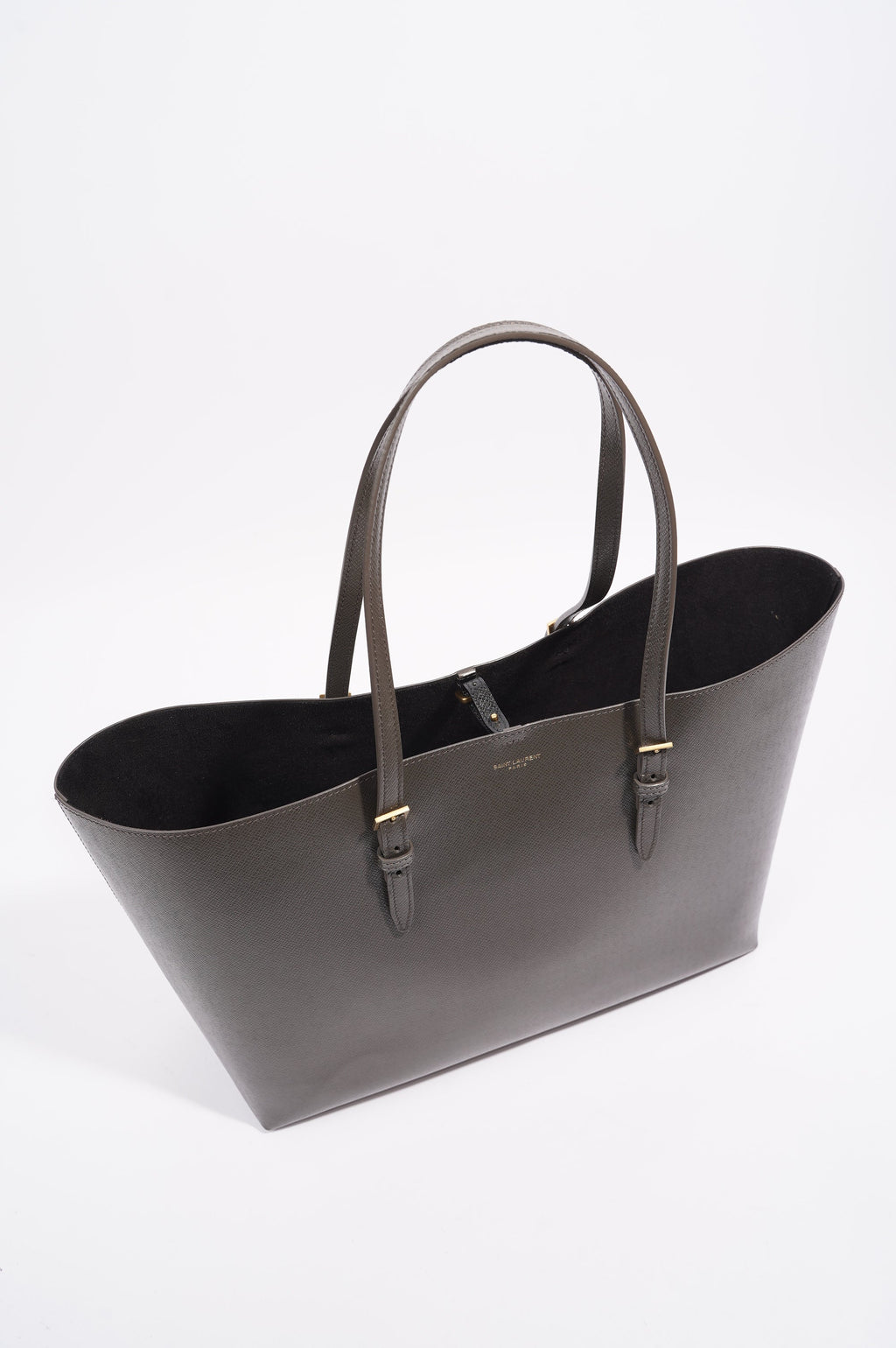 Saint Laurent Womens Shopping Tote Grey Large