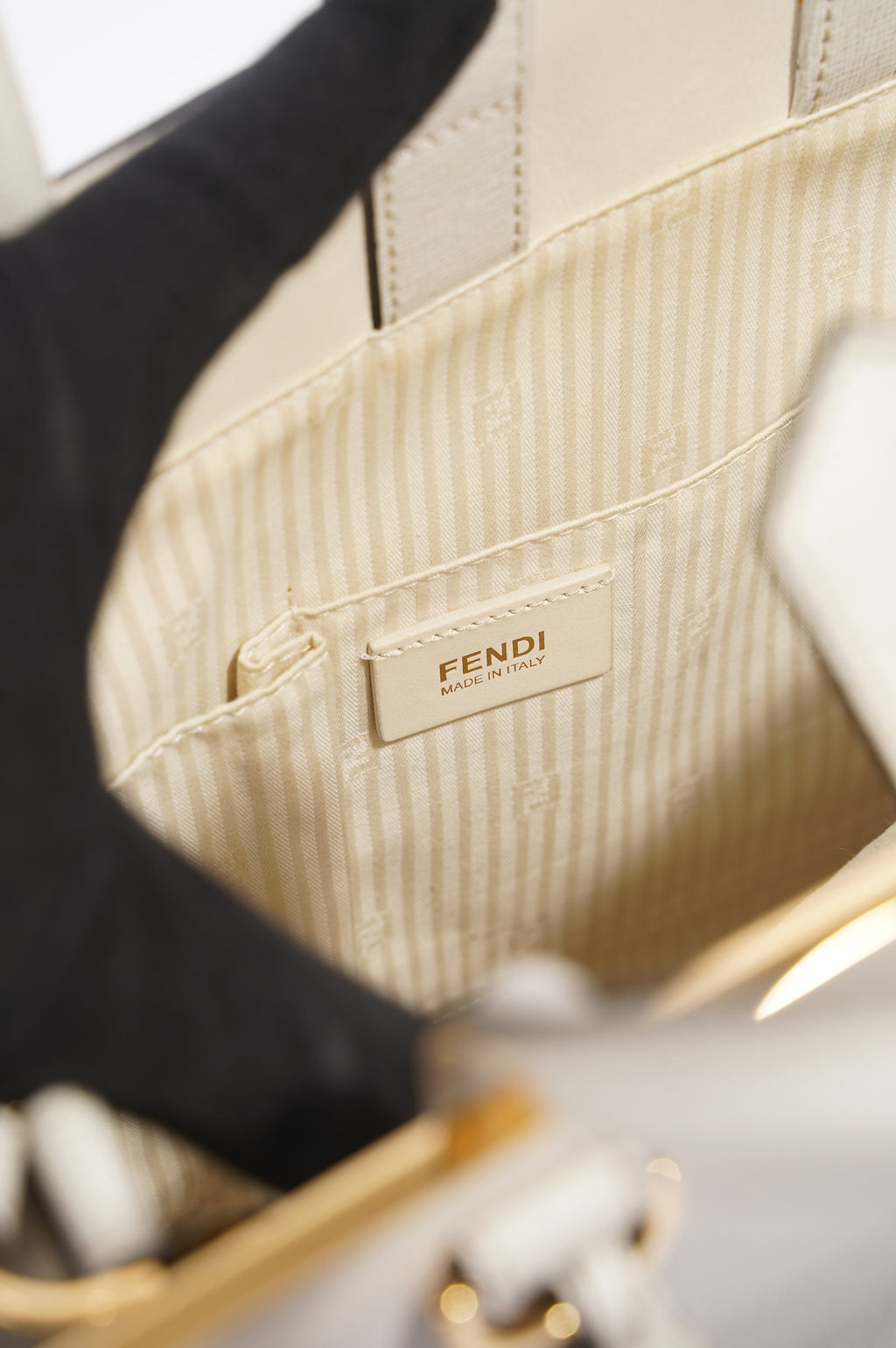 Fendi Womens 2Jours Grey / Beige Large