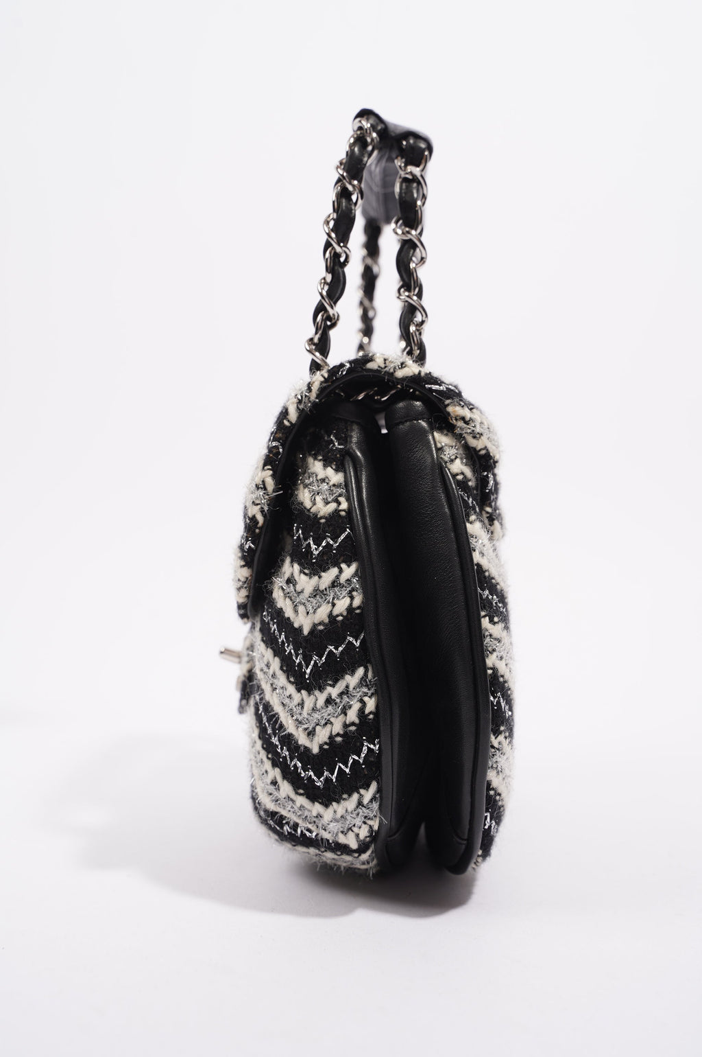 Chanel Womens Chevron Tweed Multi