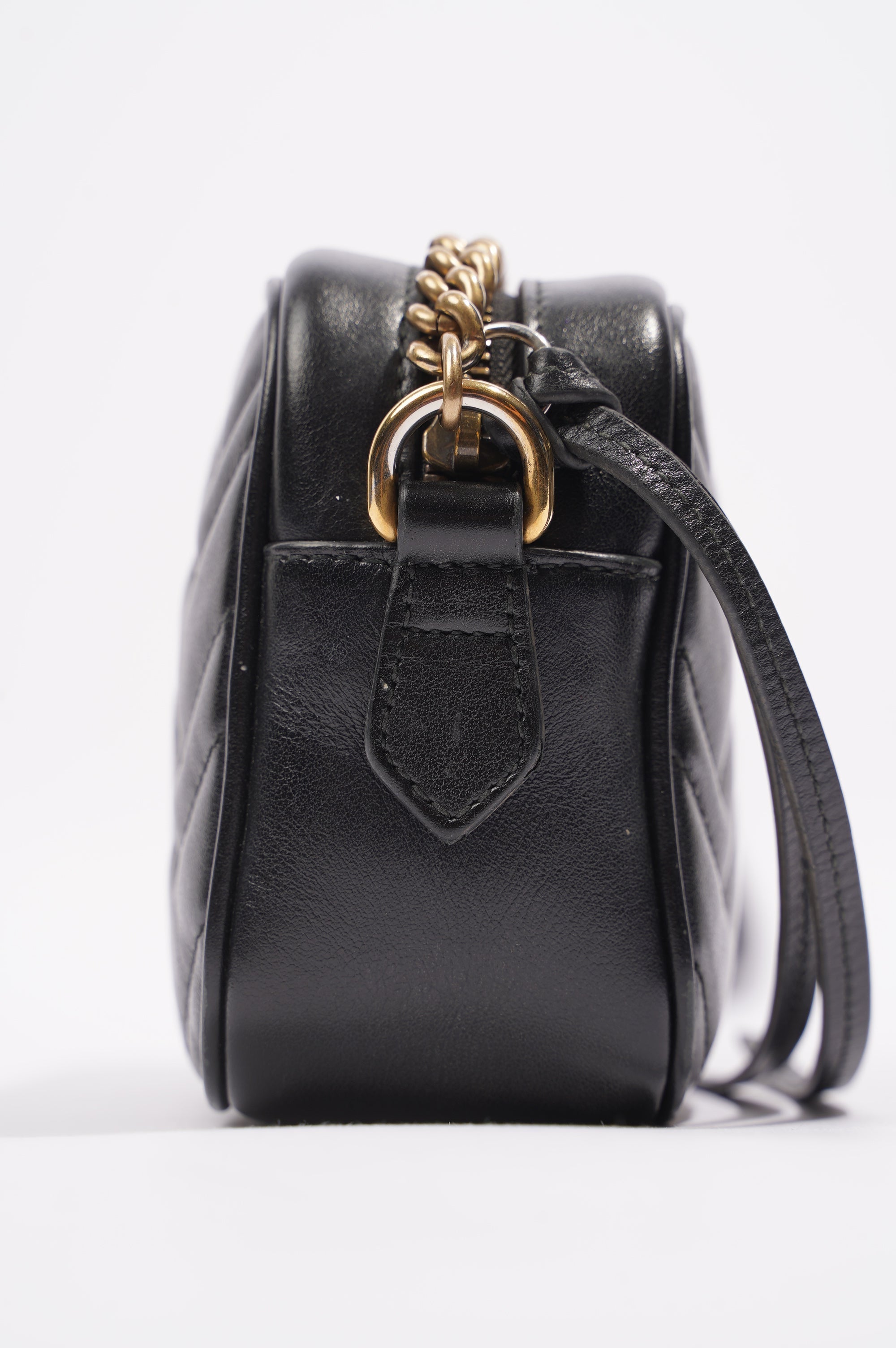 Gucci Womens GG Marmont Black Mini