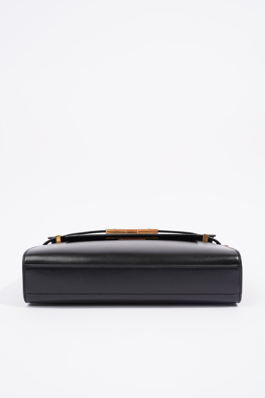 Saint Laurent Manhattan Shoulder Bag Black Leather Small