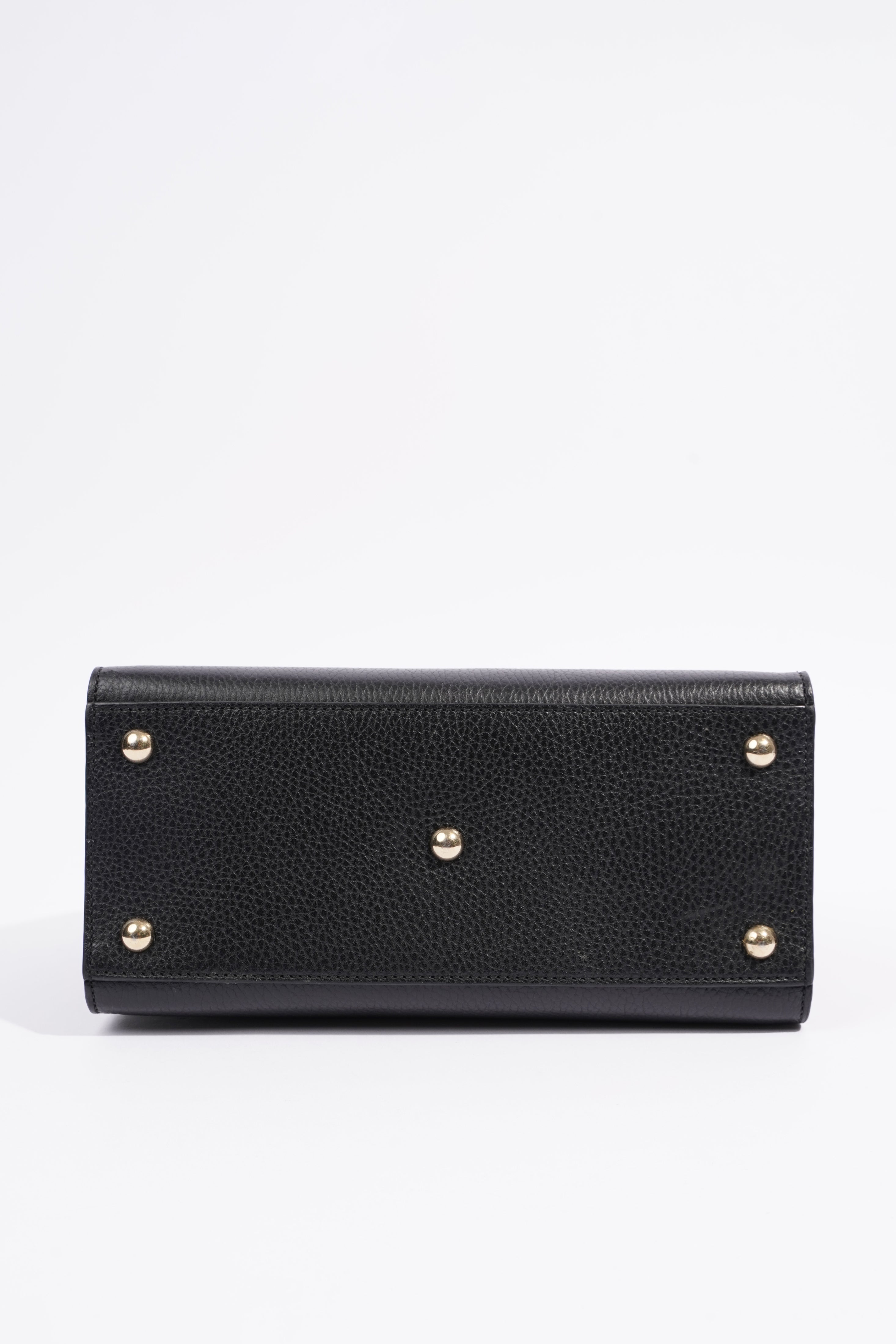 Gucci Womens Soho Tote Bag Black Leather Small