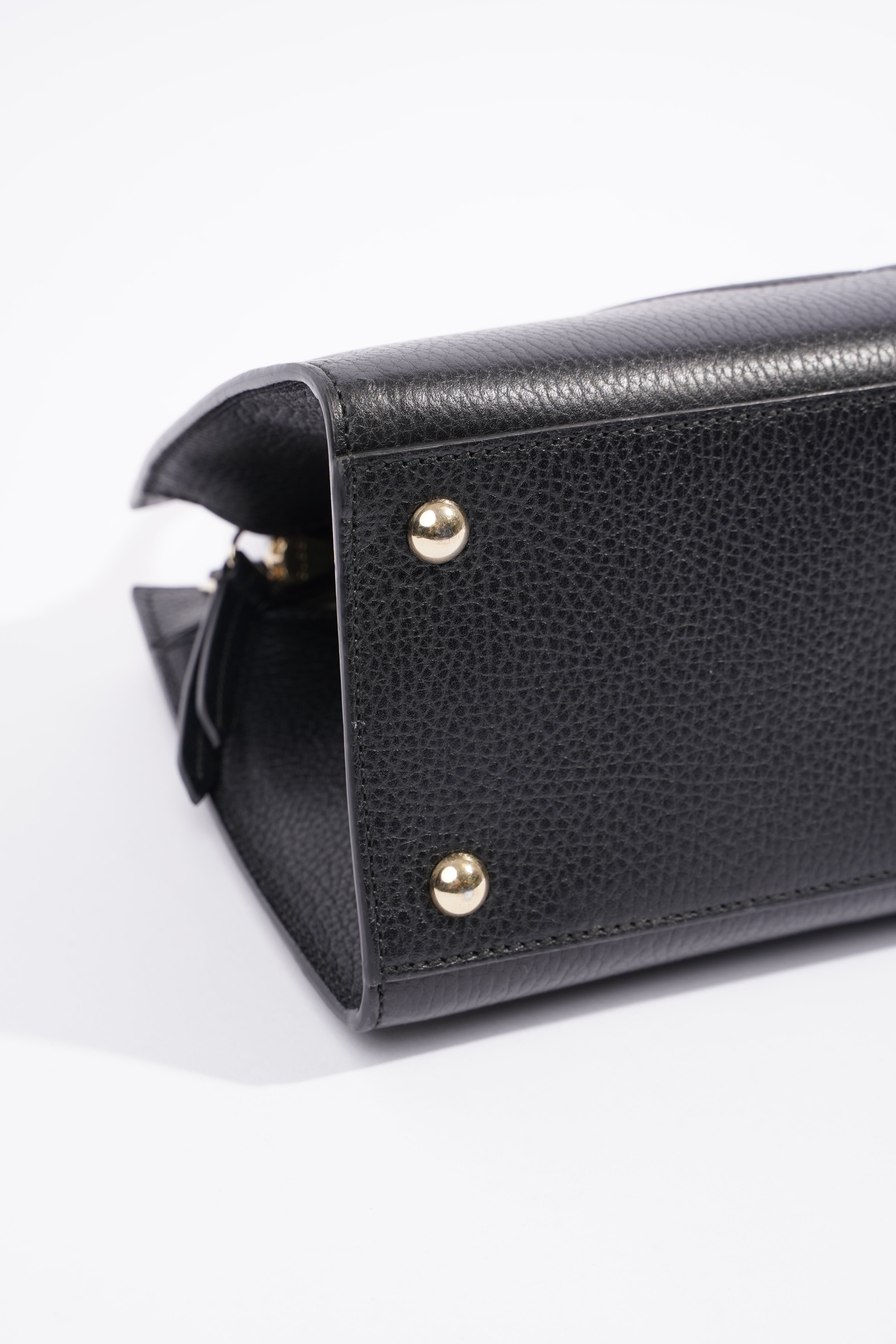 Gucci Womens Soho Tote Bag Black Leather Small
