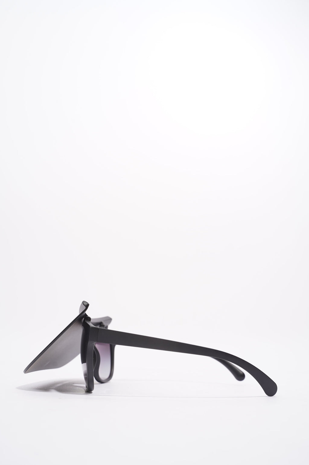 Chanel Womens Visor Sunglasses Black Acetate