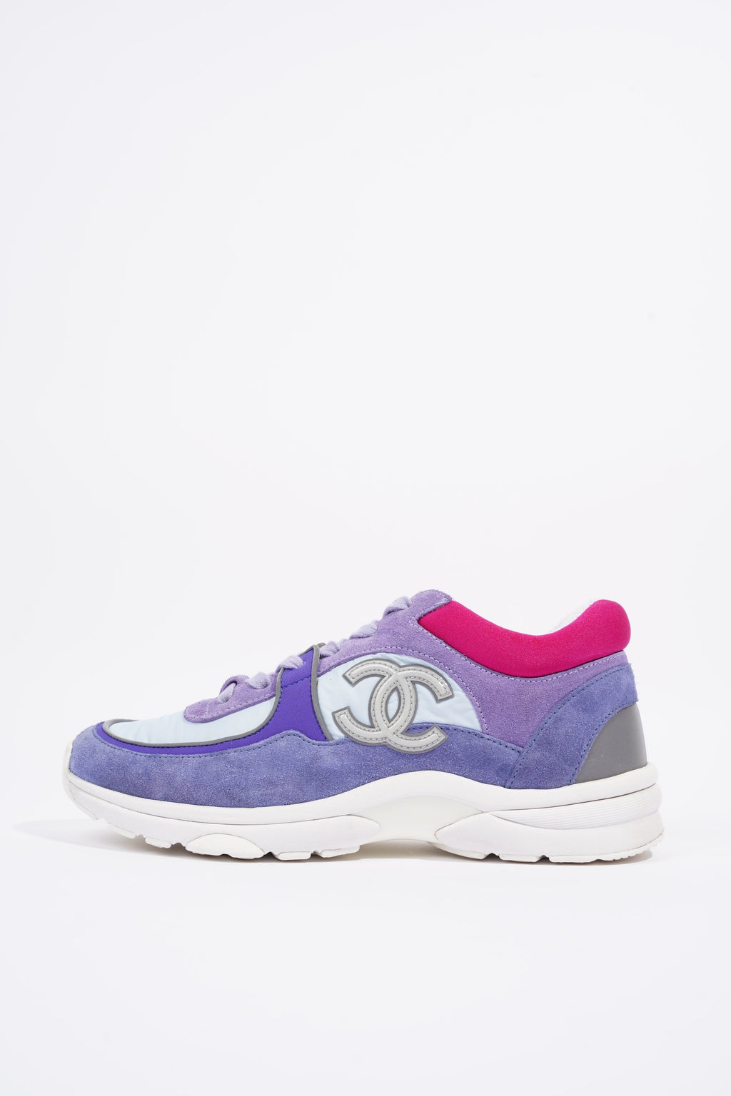 Chanel Womens CC Logo Trainer Purple / Pink EU 39 / UK 6