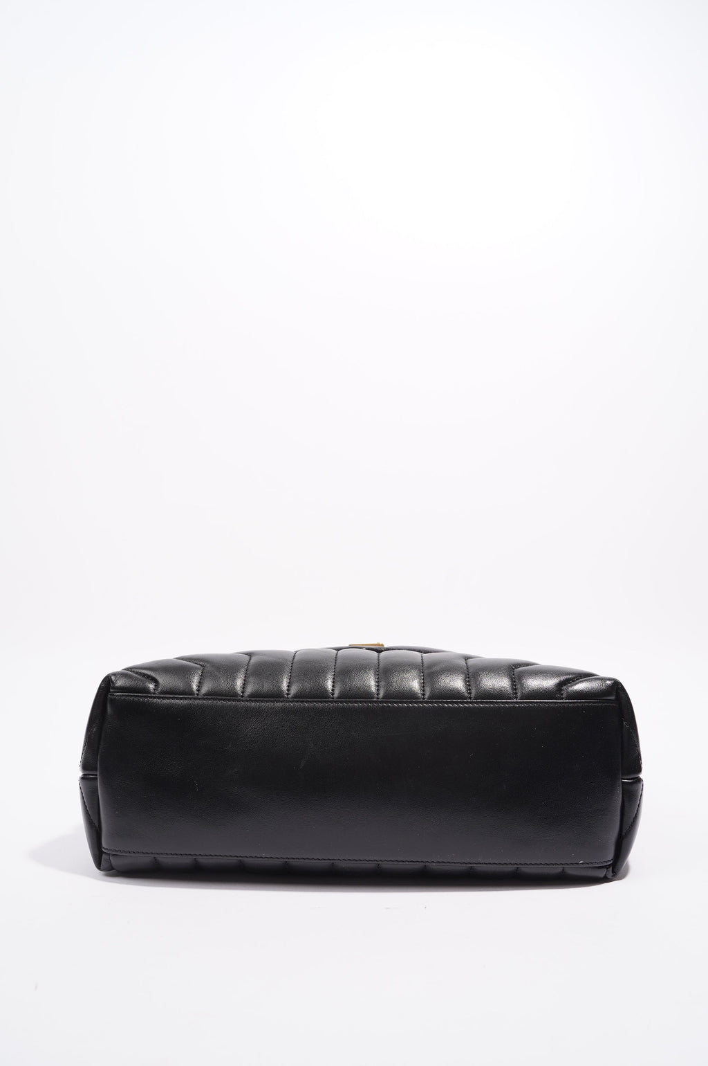 Saint Laurent Womens Lou Lou Black / Gold Medium