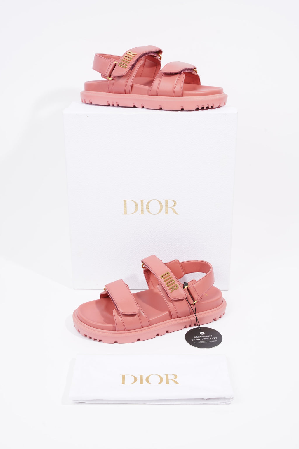 Christian Dior Womens Act Sandal Dusty Coral EU 37.5 / UK 4.5