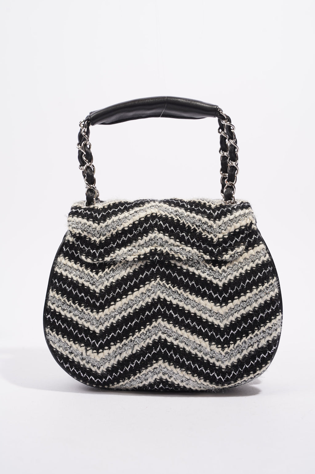 Chanel Womens Chevron Tweed Multi