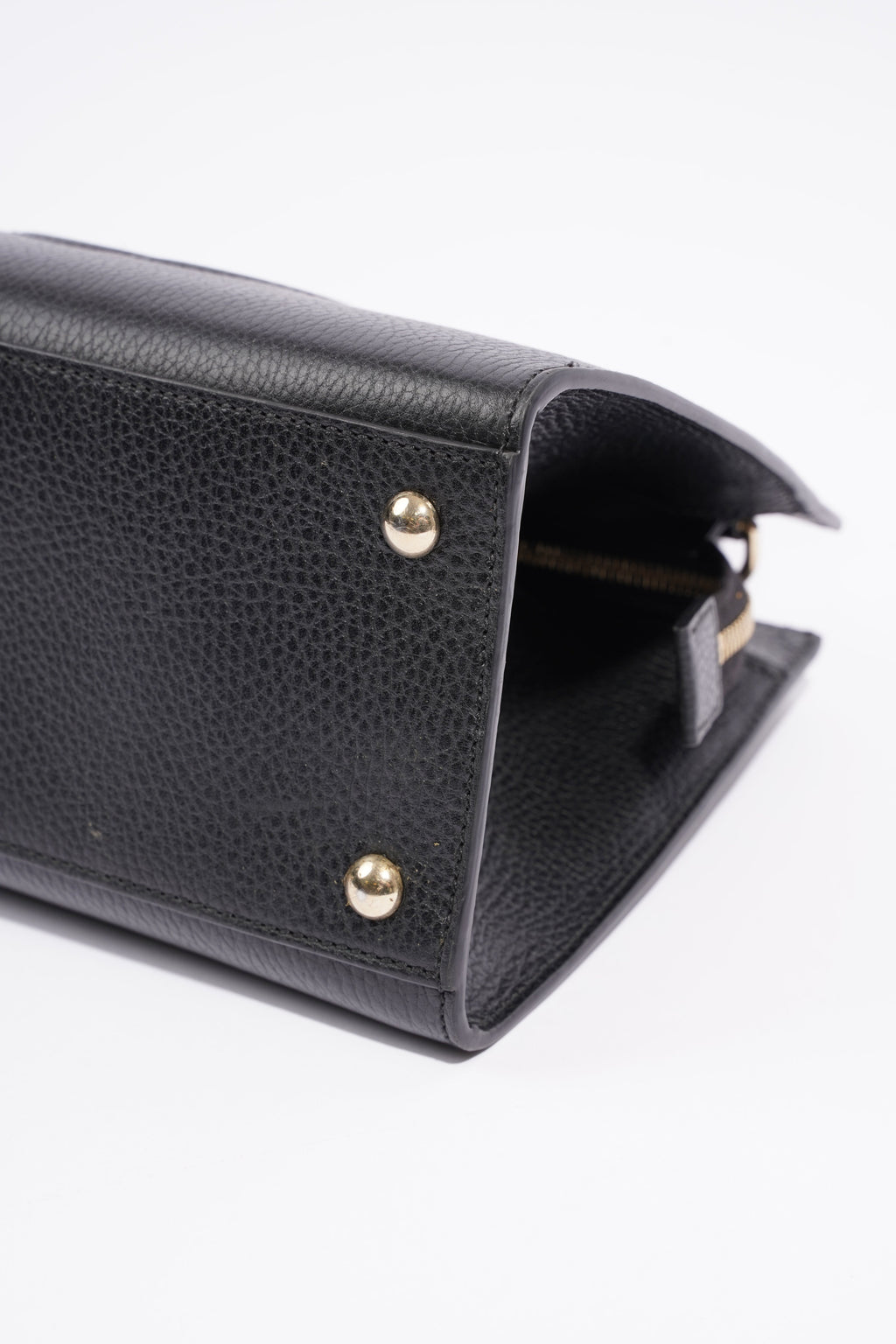 Gucci Womens Soho Tote Bag Black Leather Small
