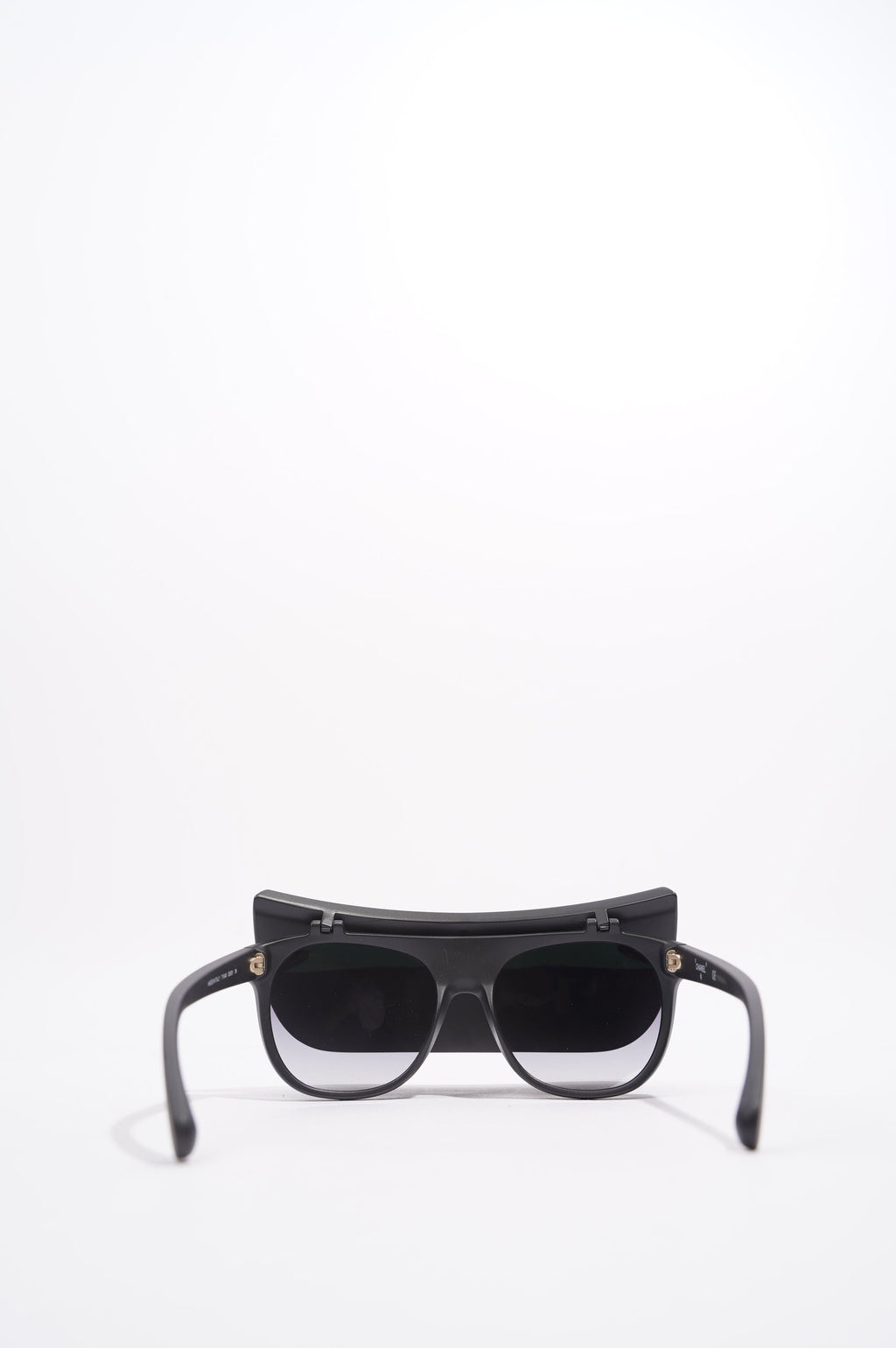 Chanel Womens Visor Sunglasses Black Acetate