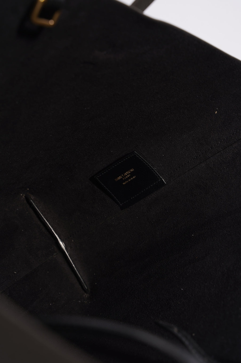 Saint Laurent Womens Shopping Tote Grey Large