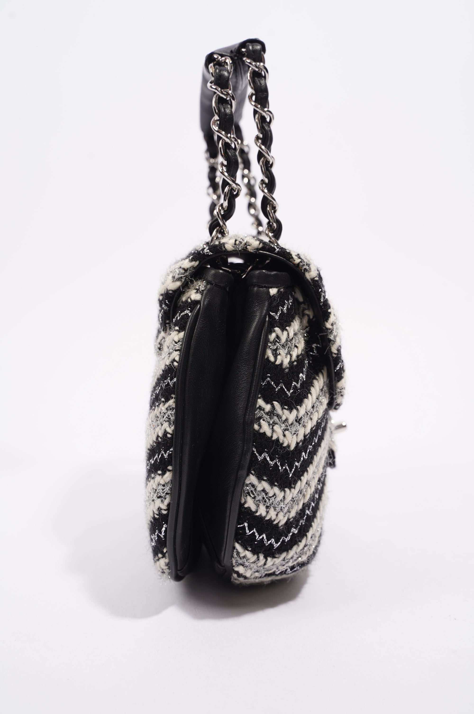 Chanel Womens Chevron Tweed Multi