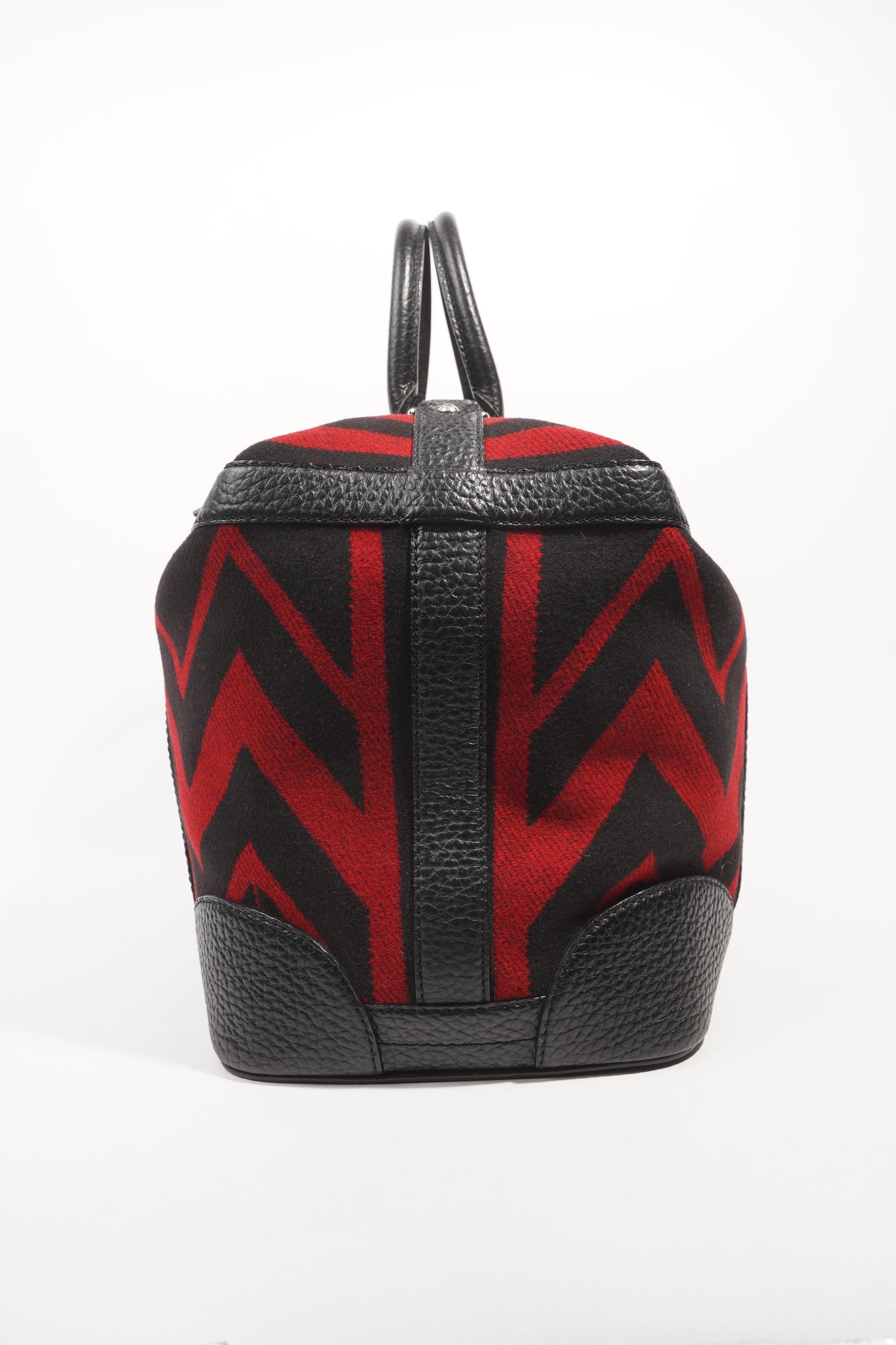 Louis Vuitton Womens Grimaud Vail Blanket Weekend Bag Black Red