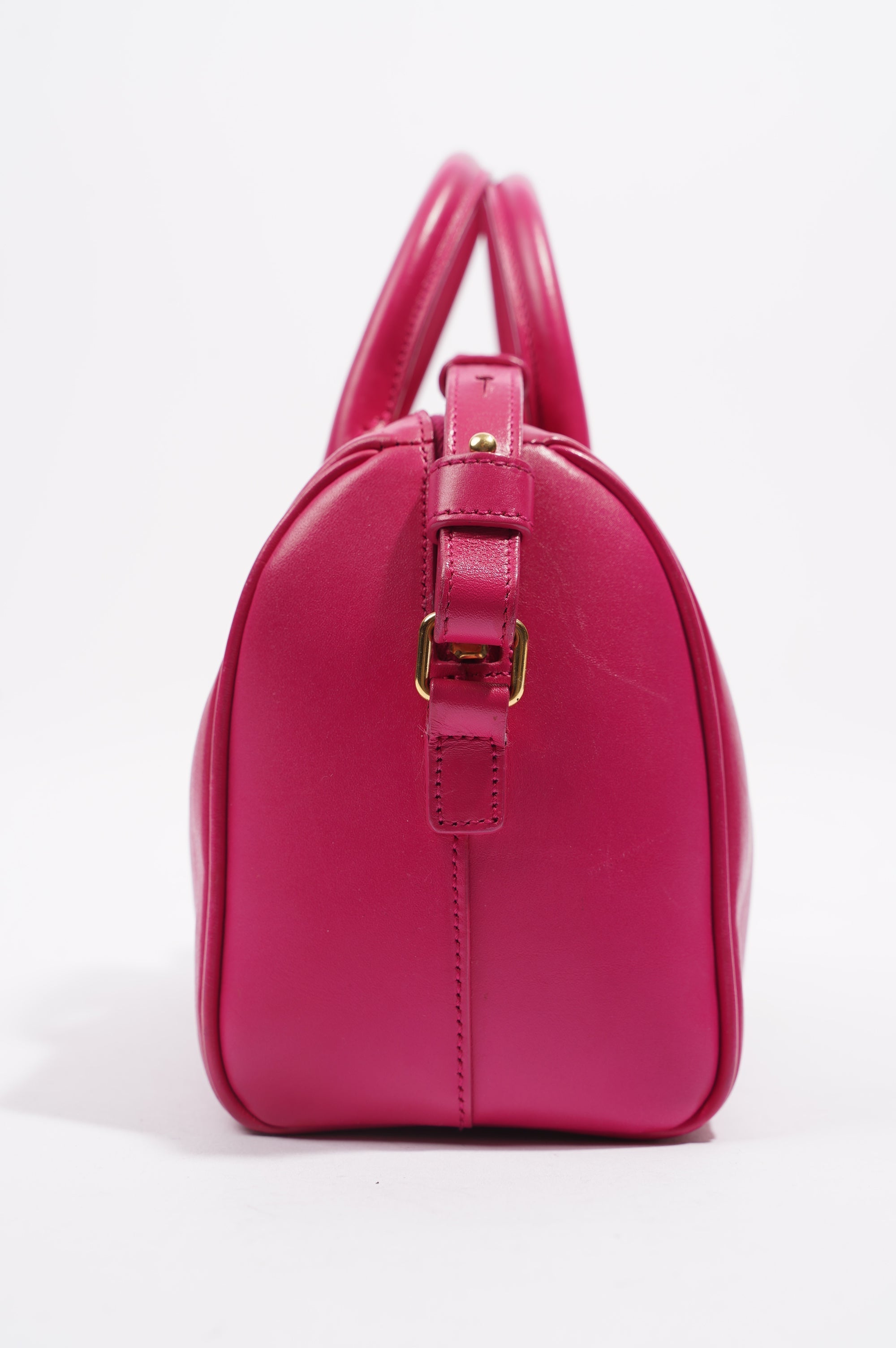 Saint Laurent Womens Duffle Bag Pink Leather Baby