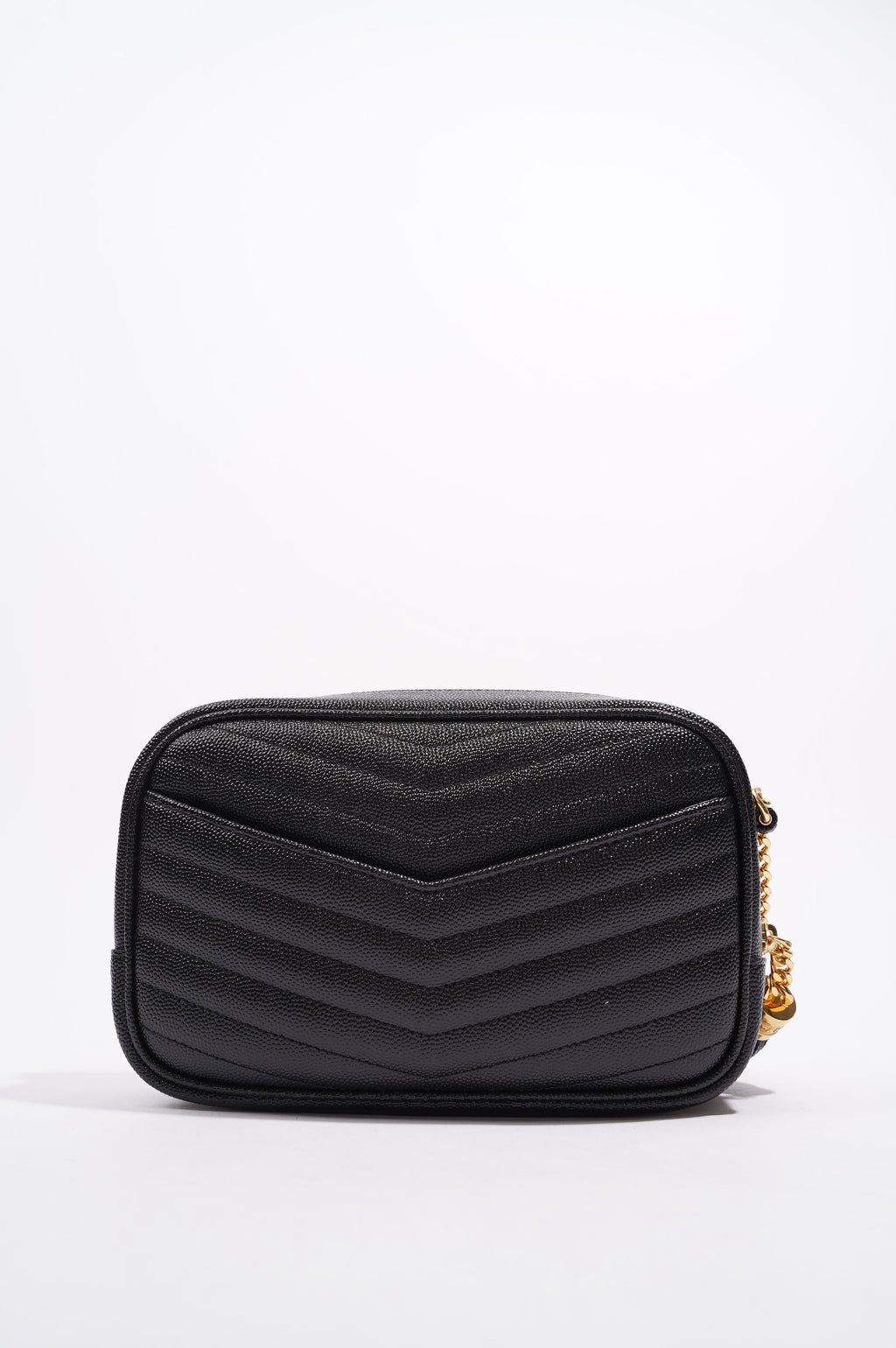 Saint Laurent Womens Lou Mini Bag Black / Gold