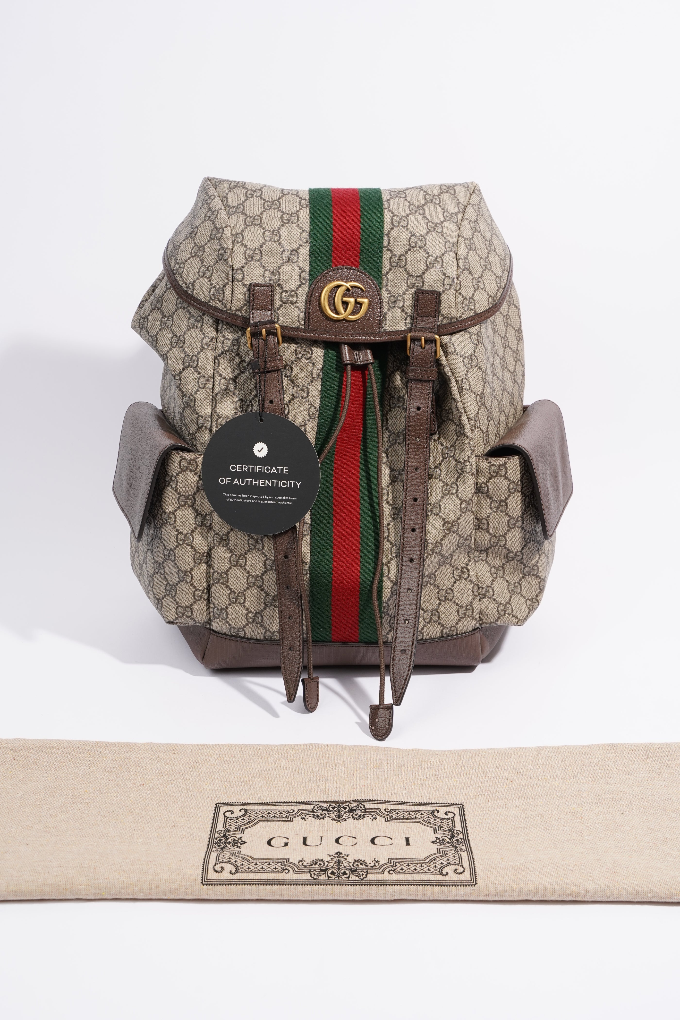 Gucci Ophidia Backpack Supreme Canvas