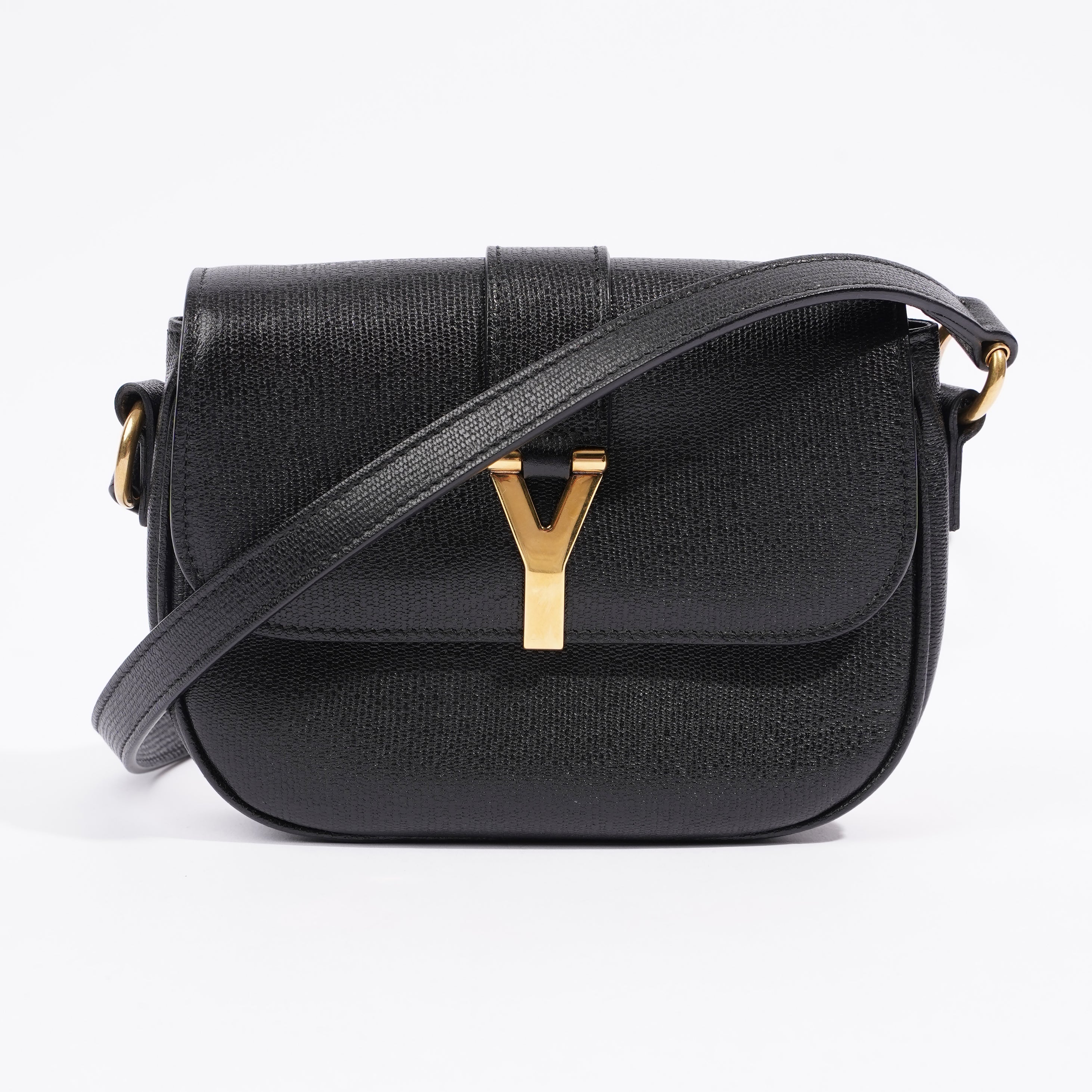 Saint Laurent Chyc Crossbody Bag Black Leather
