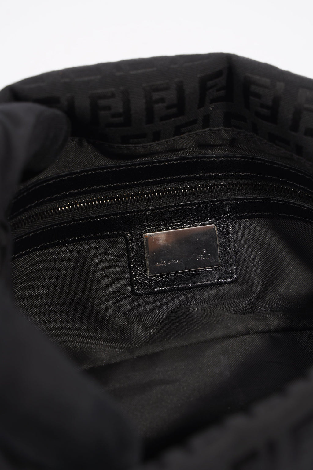 Fendi Womens Baguette Bag Black Small