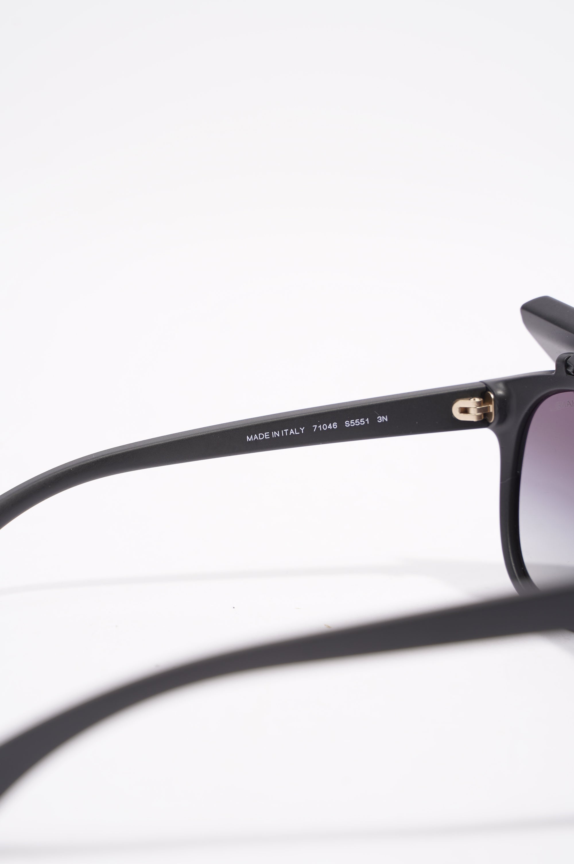 Chanel Womens Visor Sunglasses Black Acetate