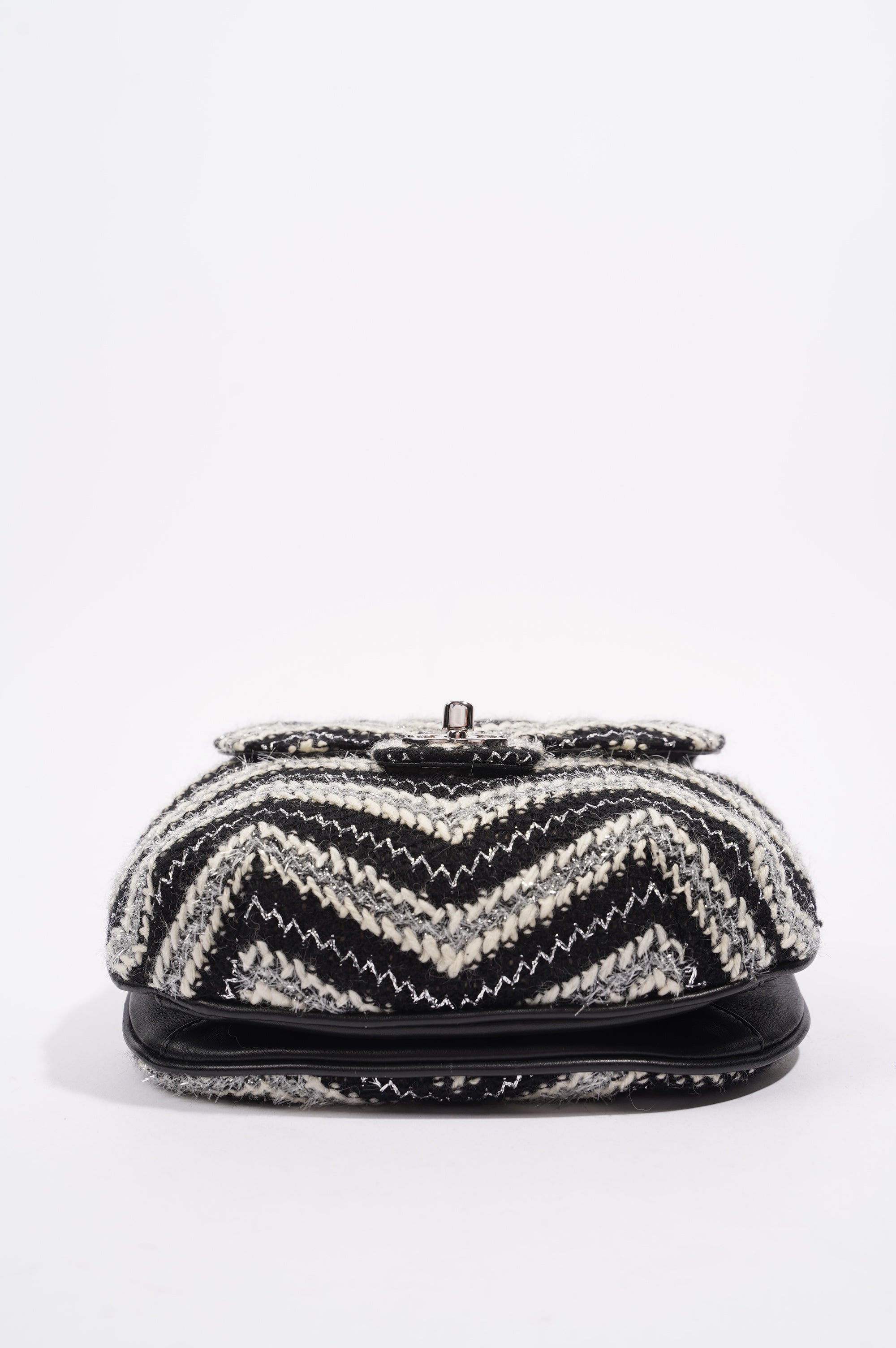Chanel Womens Chevron Tweed Multi
