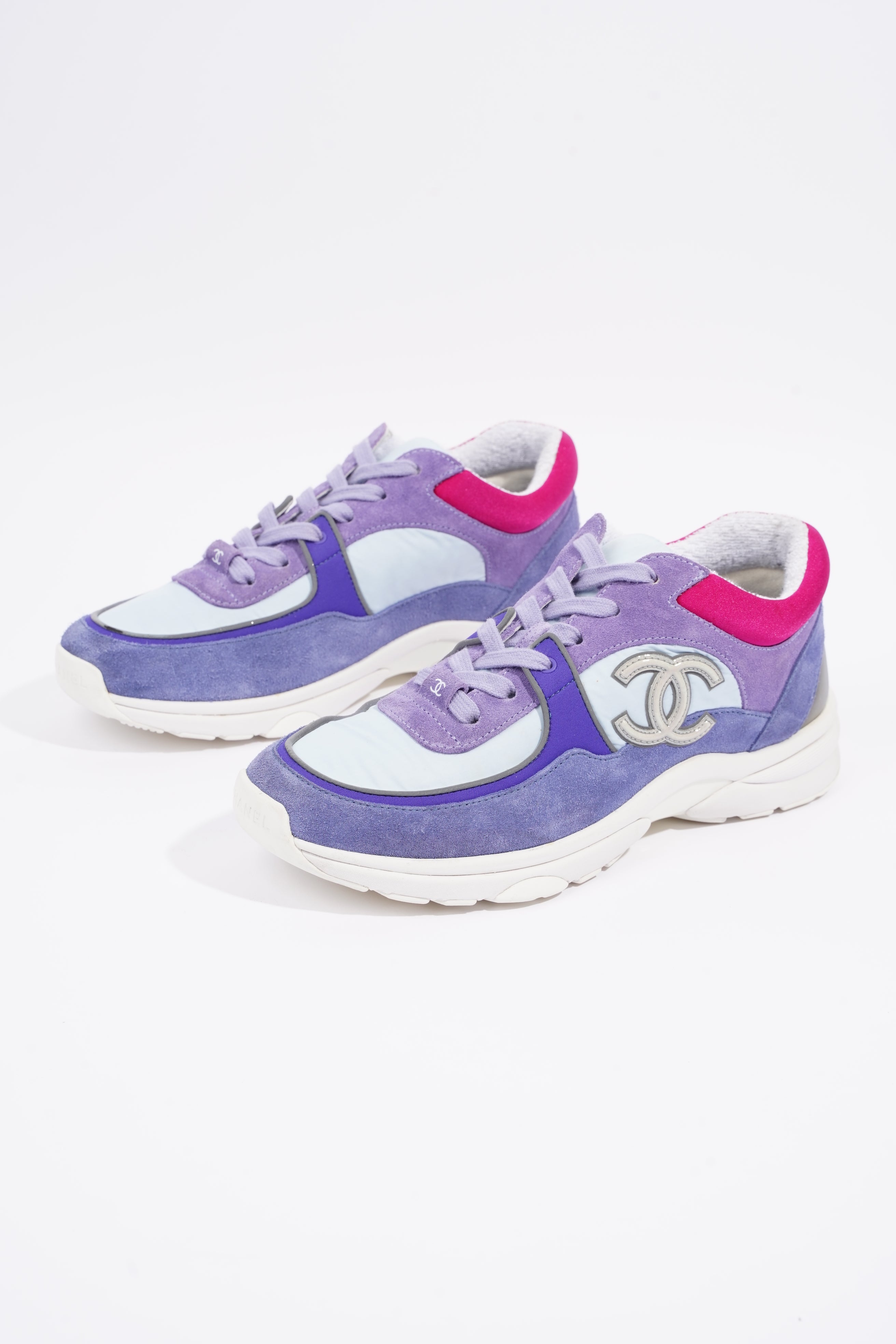 Chanel Womens CC Logo Trainer Purple / Pink EU 39 / UK 6