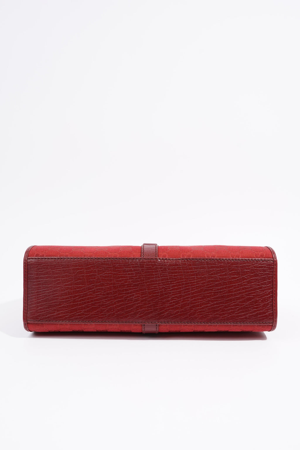 Gucci Womens Vintage Jackie O Red Monogram Canvas