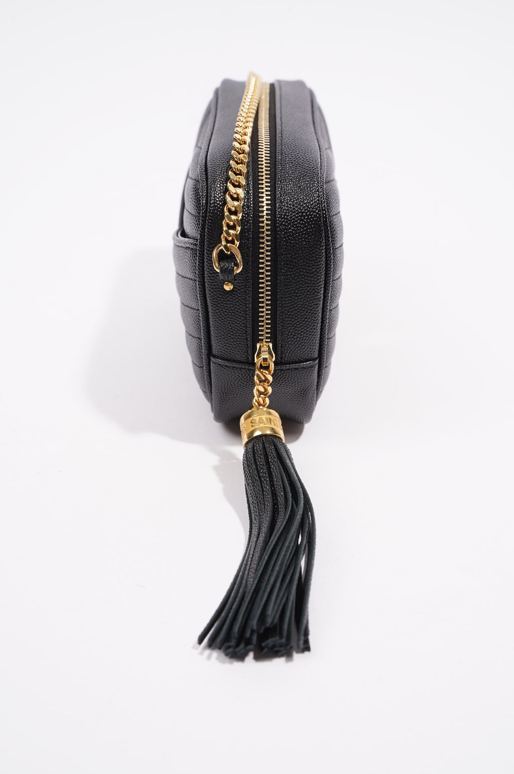 Saint Laurent Womens Lou Mini Bag Black / Gold