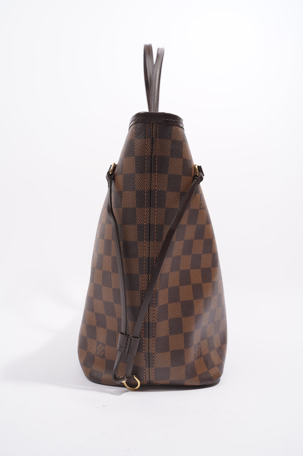 Louis Vuitton Womens Neverfull Bag Damier Ebene Canvas MM