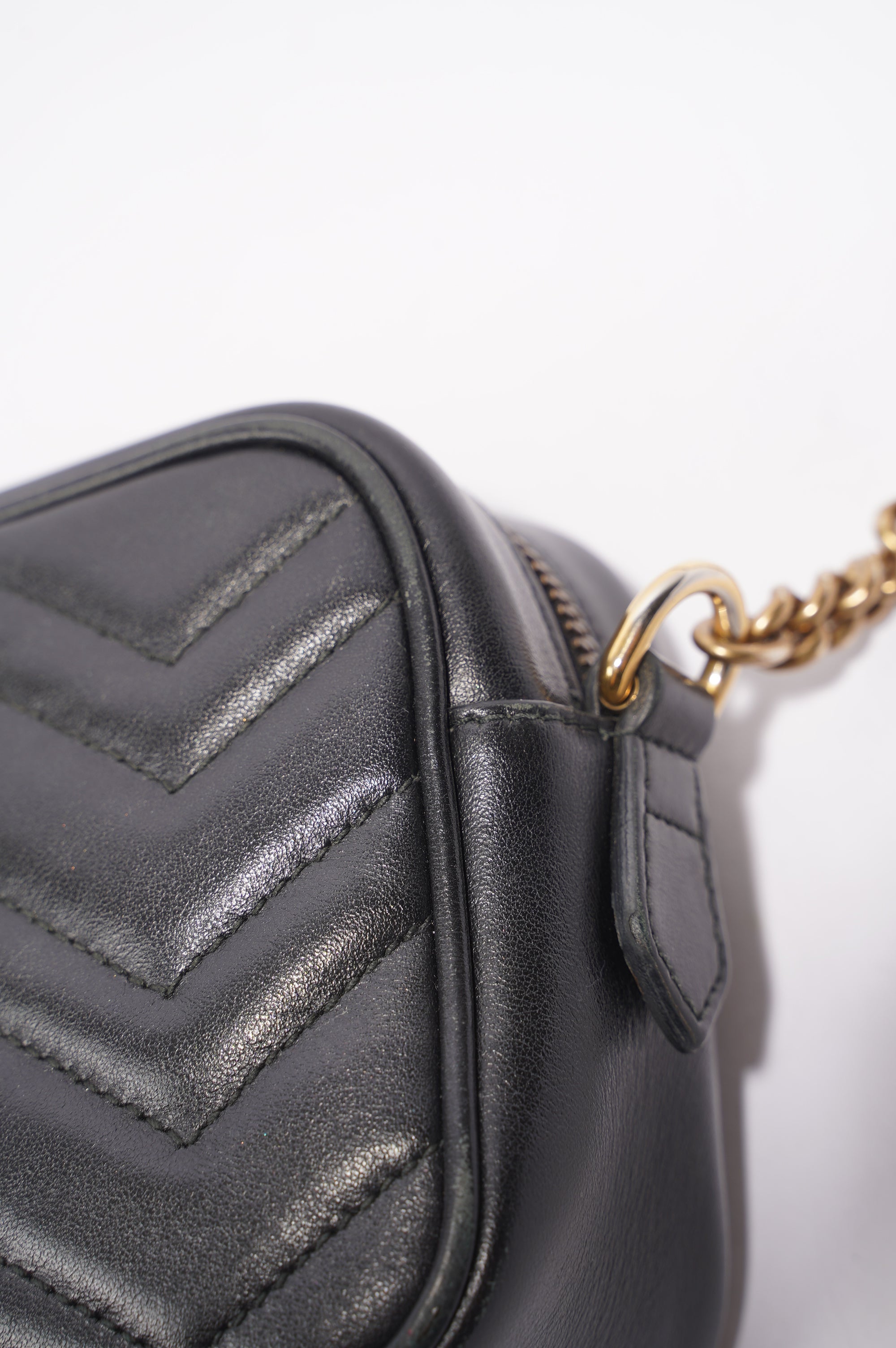 Gucci Womens GG Marmont Black Mini
