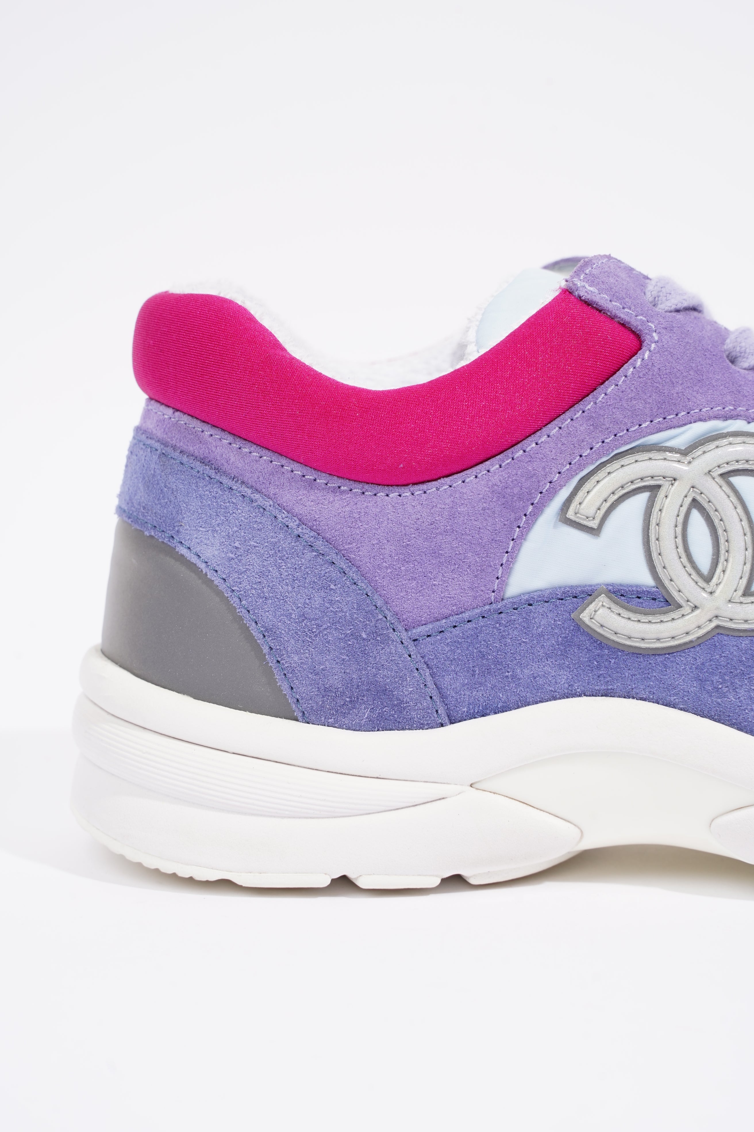 Chanel Womens CC Logo Trainer Purple / Pink EU 39 / UK 6