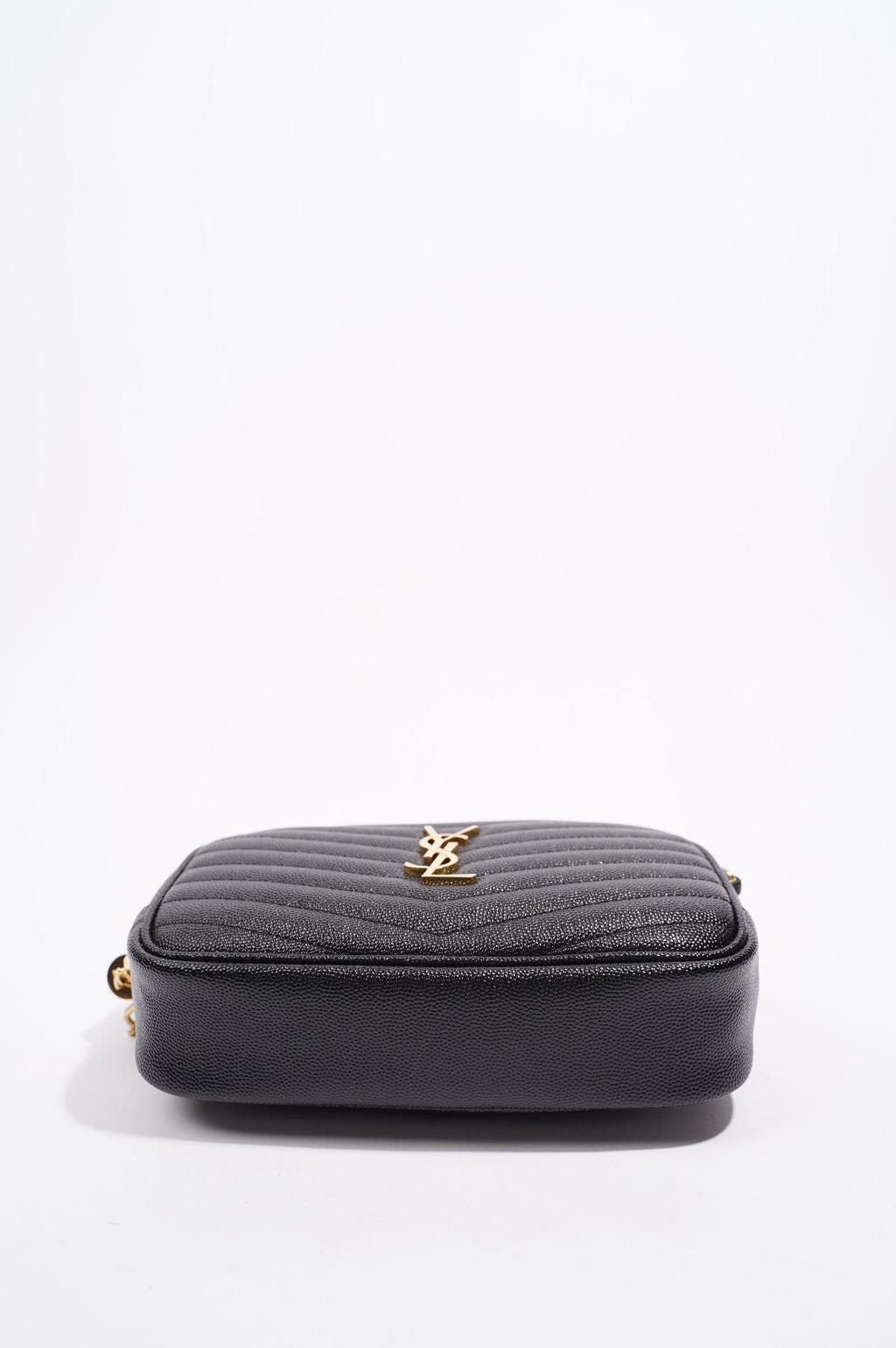 Saint Laurent Womens Lou Mini Bag Black / Gold