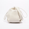 Saint Laurent Womens Teddy Leather Crossbody Beige