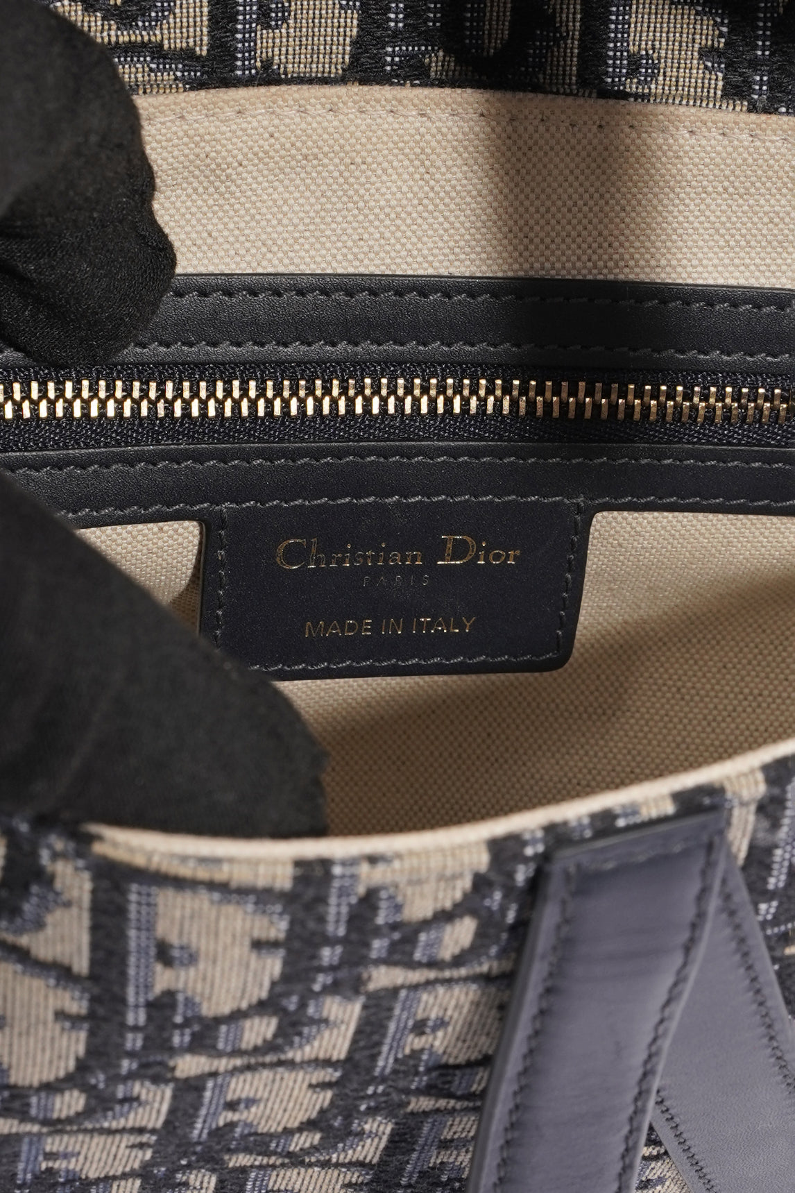 Christian Dior Womens Saddle Bag Oblique Canvas Medium