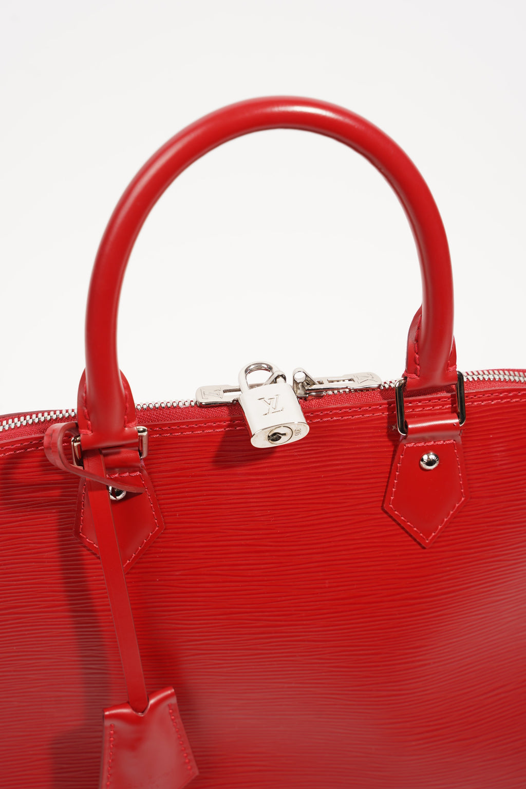 Louis Vuitton Womens Alma Red Epi Leather PM