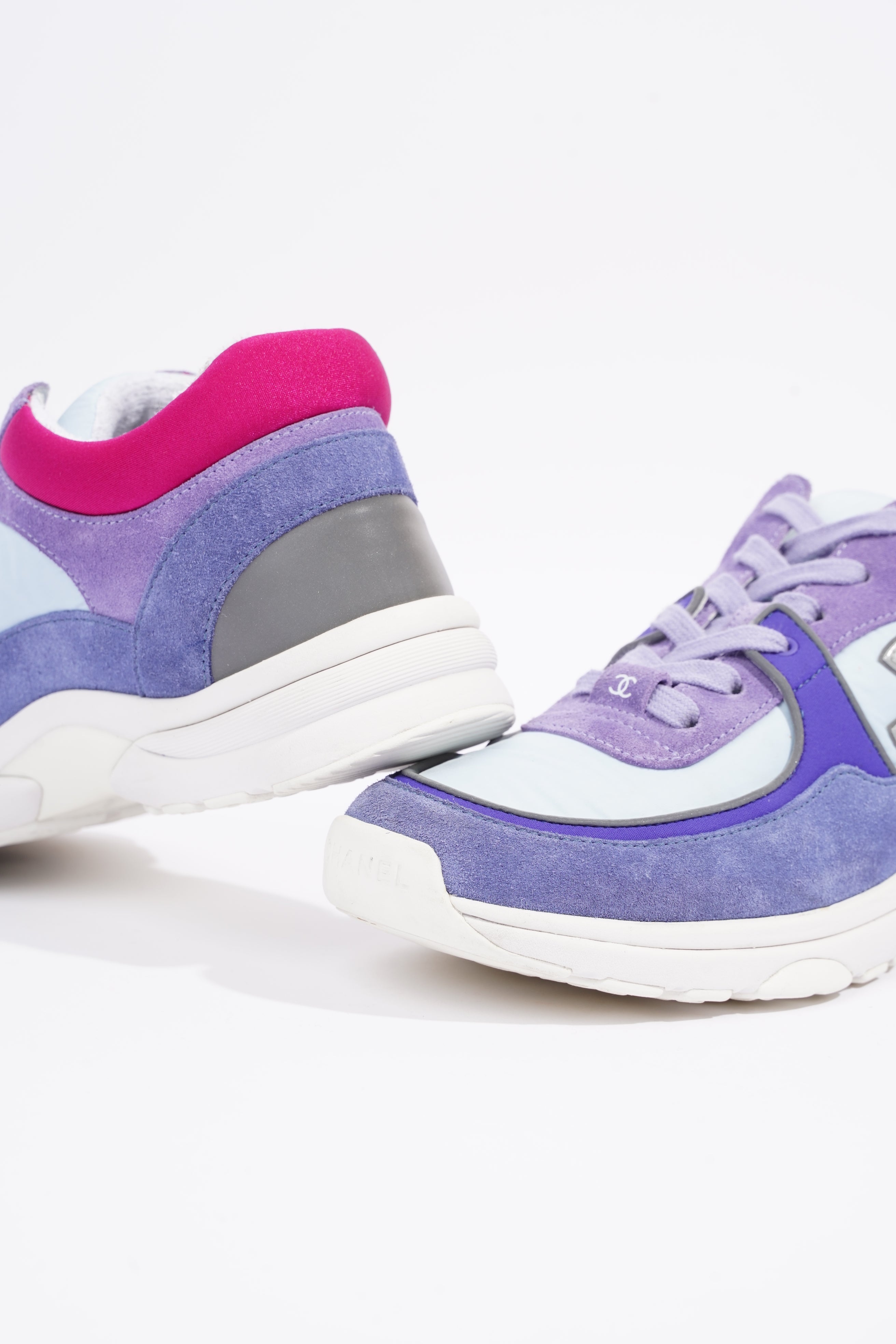 Chanel Womens CC Logo Trainer Purple / Pink EU 39 / UK 6