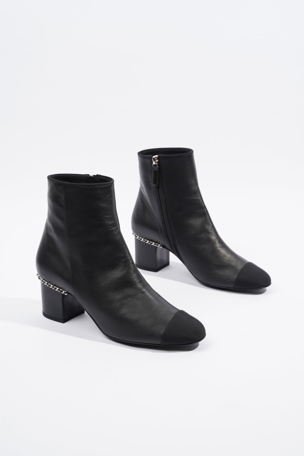 Chanel Leather Ankle Boot Black EU 38.5 / UK 5.5