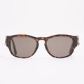 Chanel Womens CC Rectangular Sunglasses Brown Acetate 140