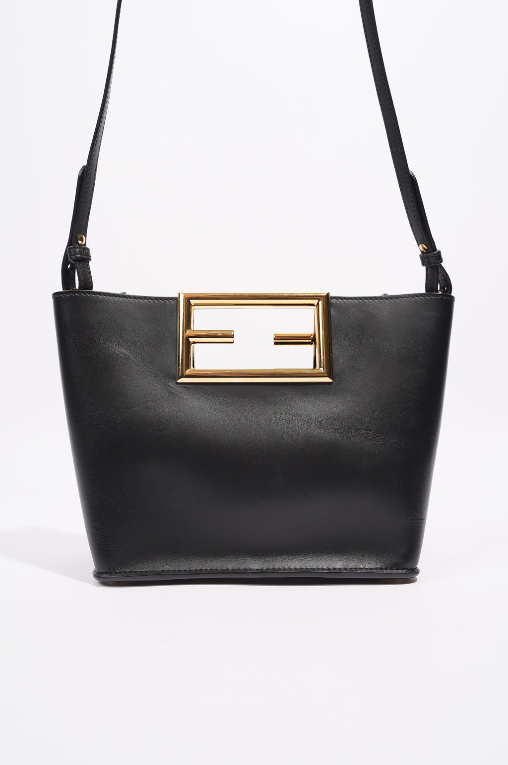 Fendi Way Tote Black Leather Small